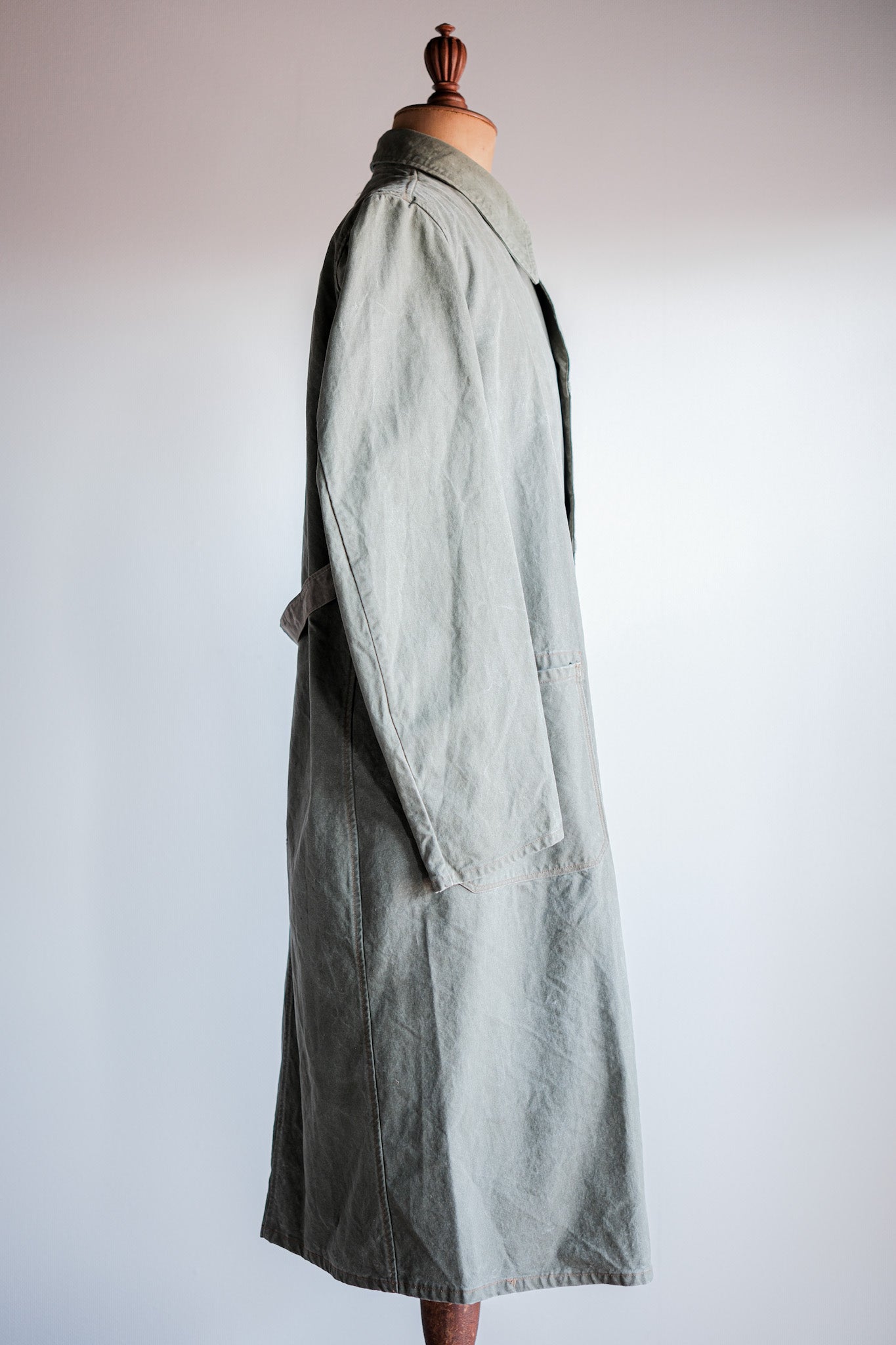 ［~50's］German Vintage Green Cotton Work Coat