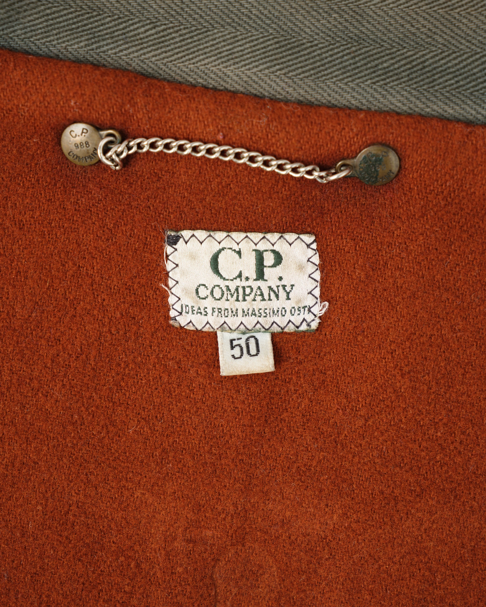 ［88AW］Old C.P.Company Black Leather Blouson Size.50