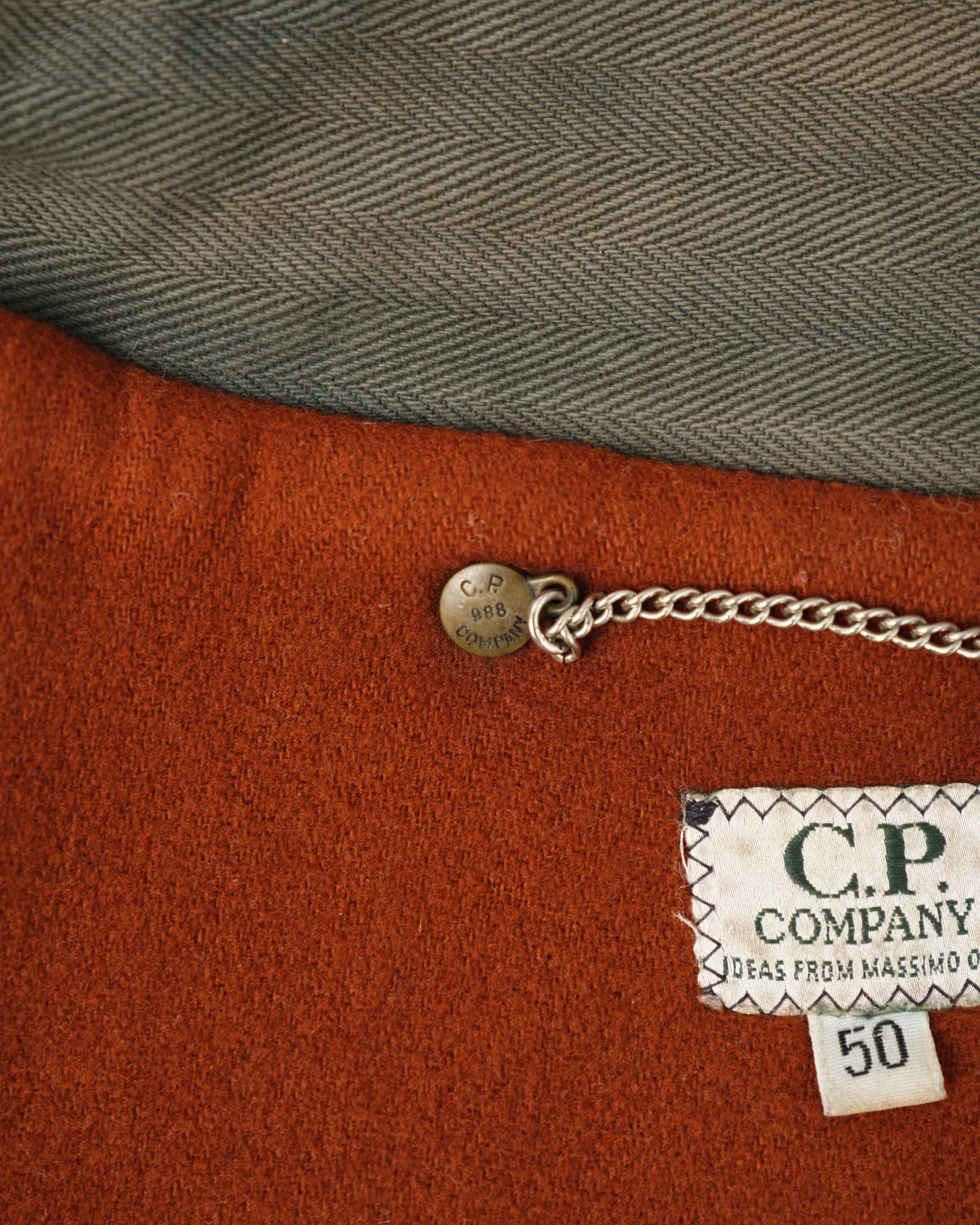 【88AW】Old C.P.Company Black Leather Blouson Size.50