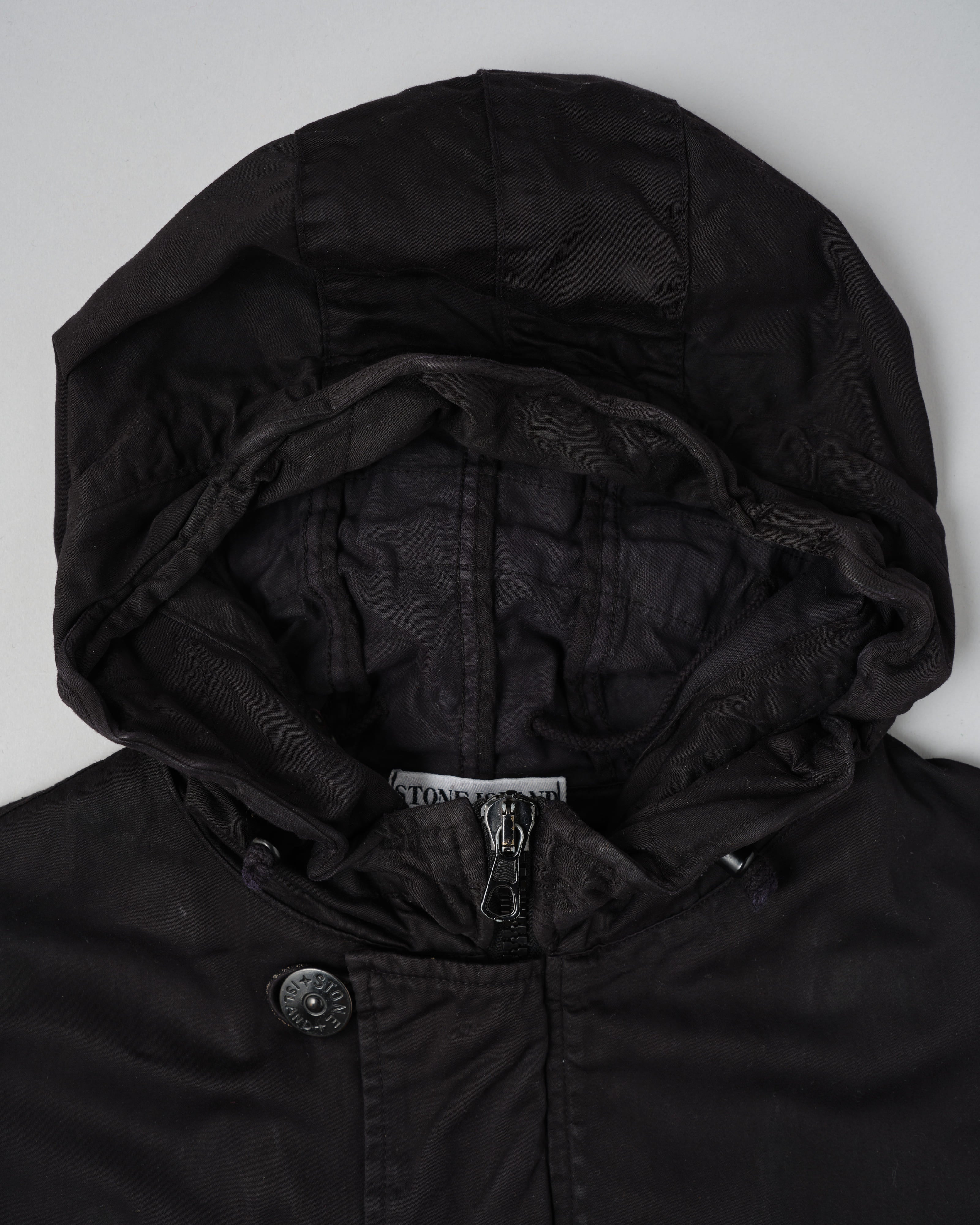 【06AW】เสื้อแจ็คเก็ตตัวสั้นมีฮู้ดผ้าฝ้าย Old STONE ISLAND Size.S "RASO GOMMATO"