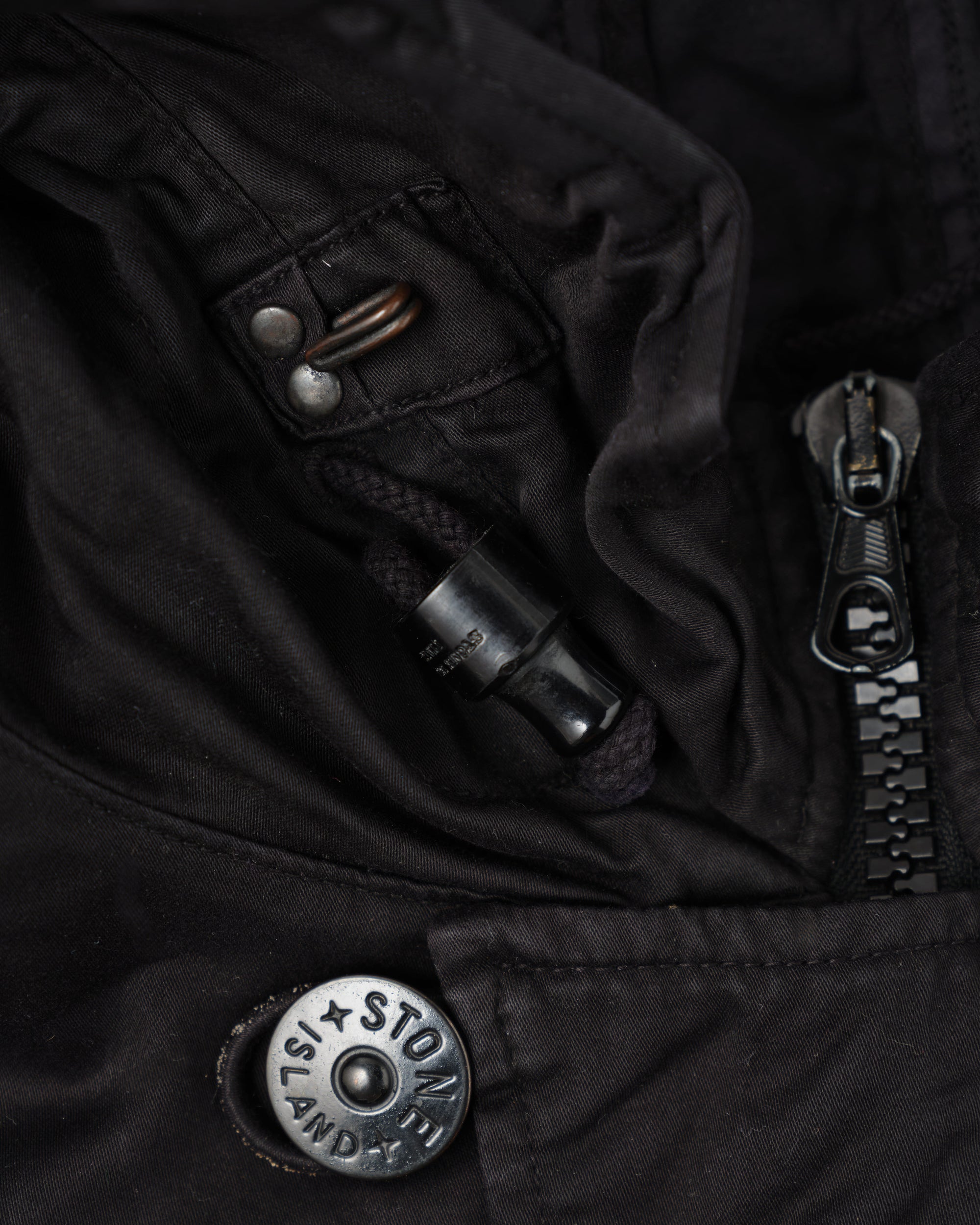 ［06AW］Old STONE ISLAND Garment Dyed Cotton Hooded Short Jacket Size.S "RASO GOMMATO"