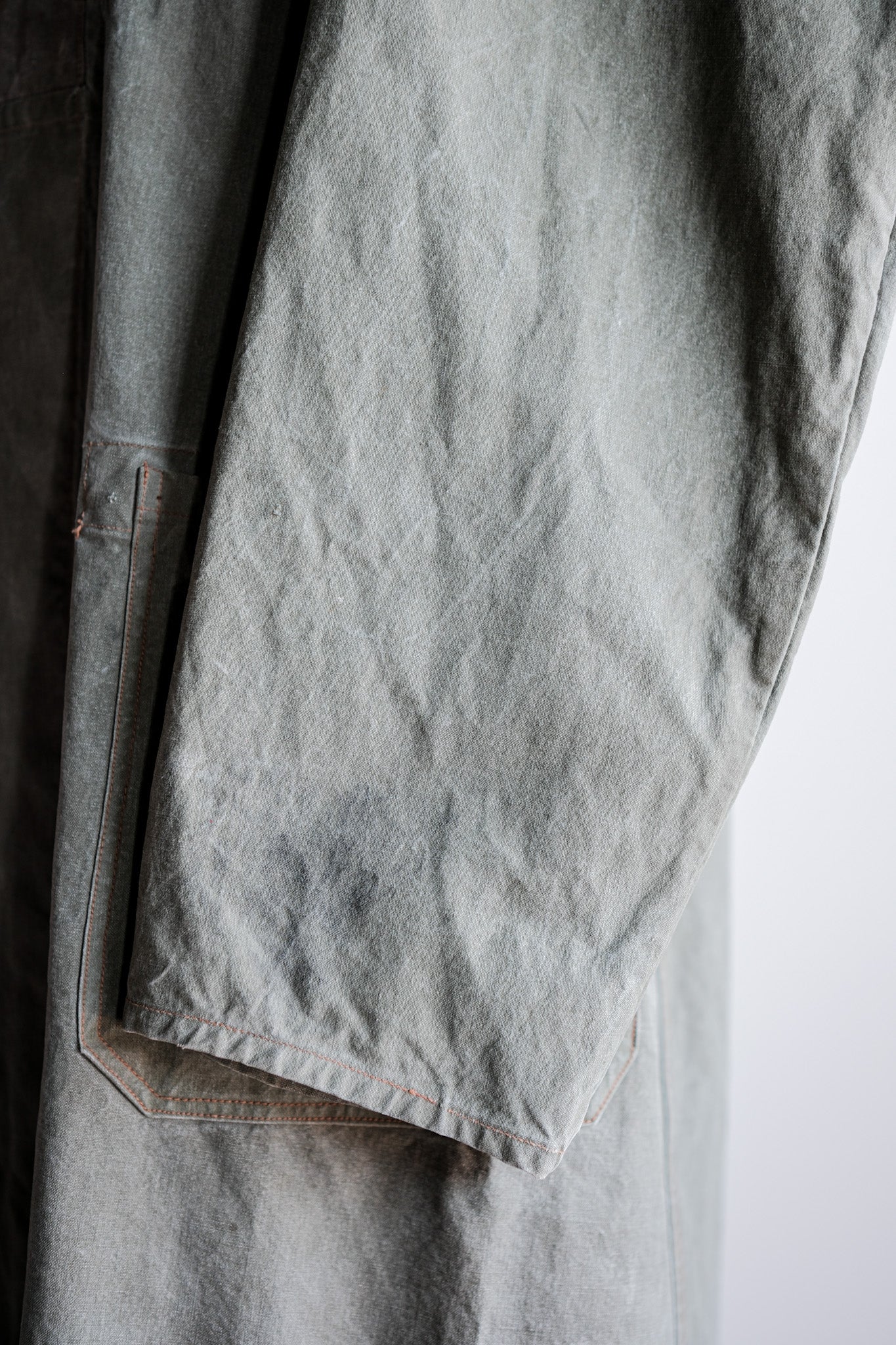 [〜50年代]德國復古綠色棉花工作外套