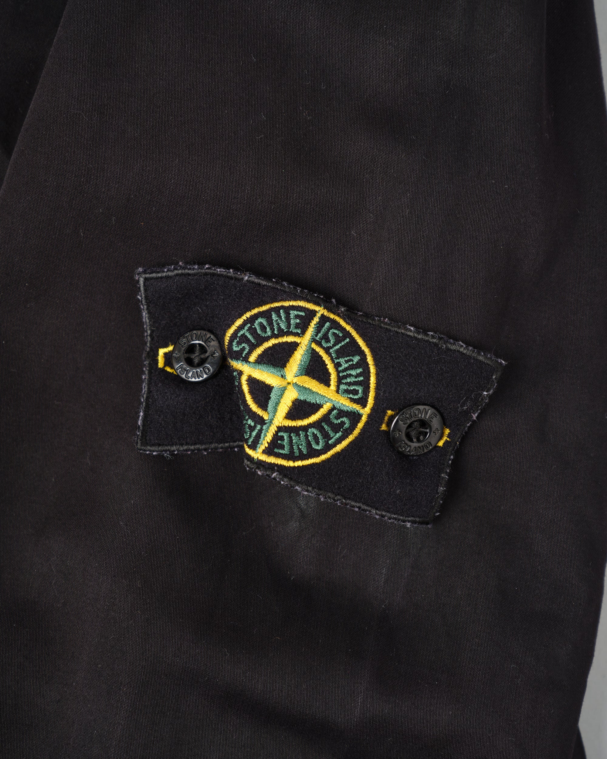 ［06AW］Old STONE ISLAND Garment Dyed Cotton Hooded Short Jacket Size.S "RASO GOMMATO"