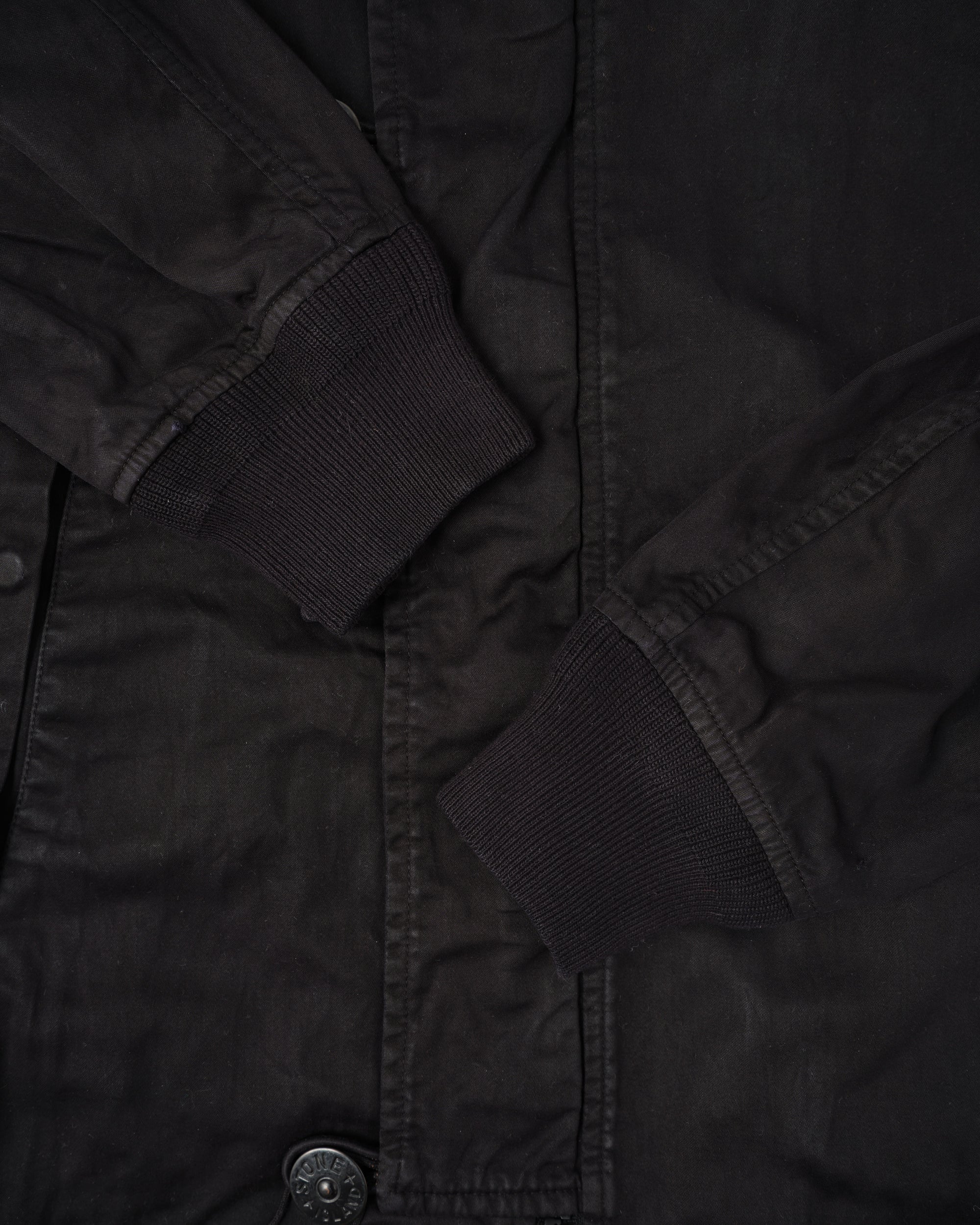 ［06AW］Old STONE ISLAND Garment Dyed Cotton Hooded Short Jacket Size.S "RASO GOMMATO"