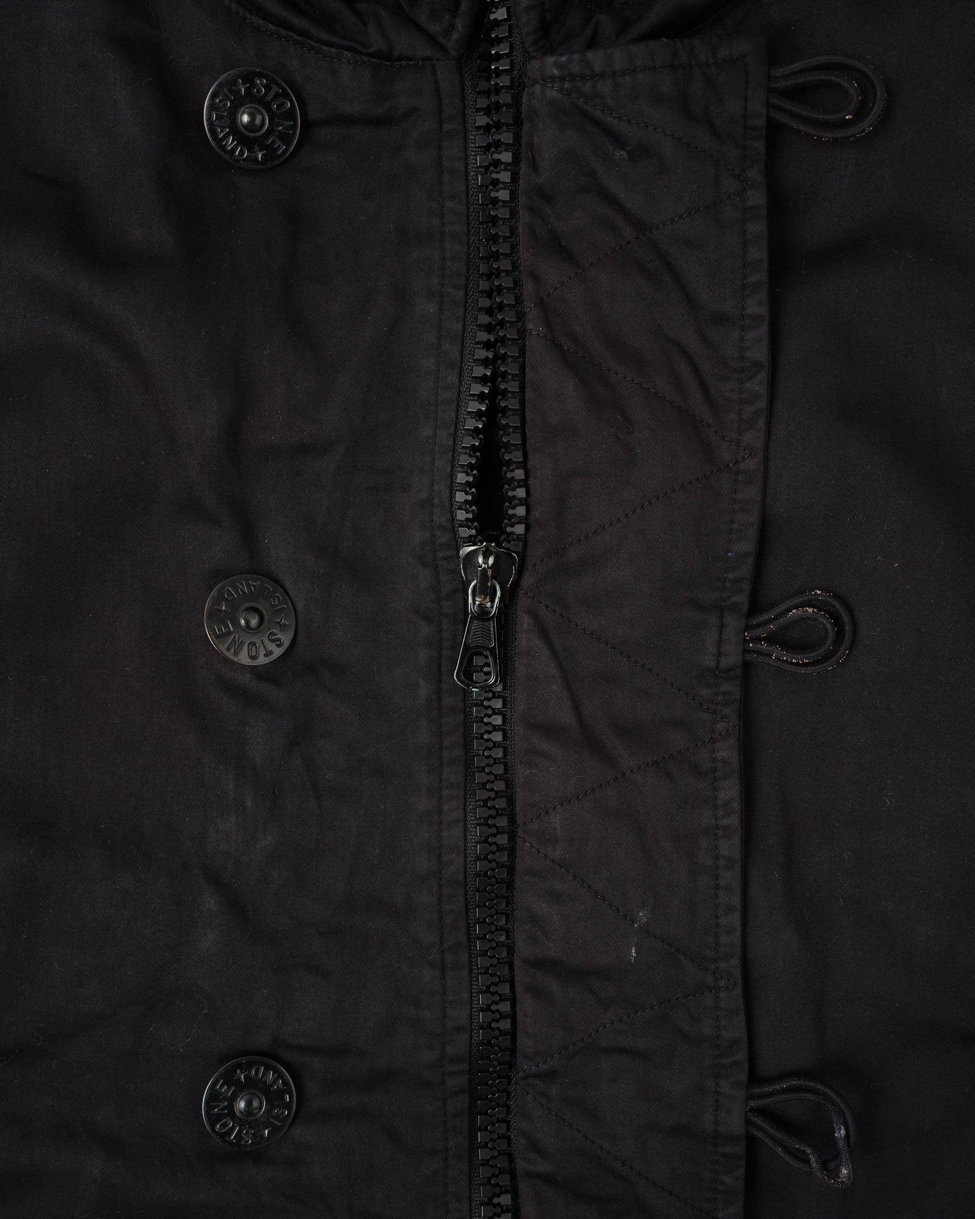 ［06AW］Old STONE ISLAND Garment Dyed Cotton Hooded Short Jacket Size.S "RASO GOMMATO"