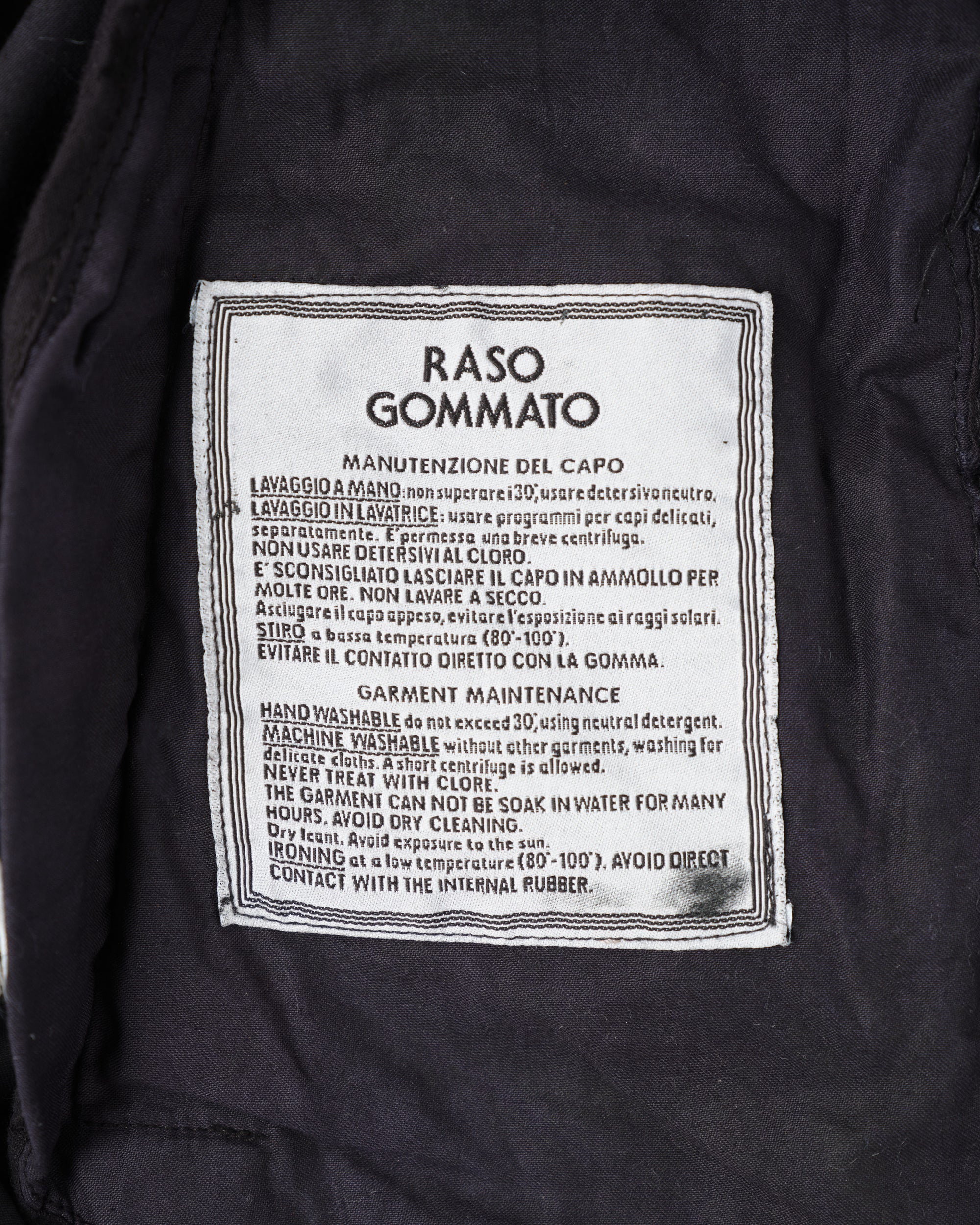 ［06AW］Old STONE ISLAND Garment Dyed Cotton Hooded Short Jacket Size.S "RASO GOMMATO"