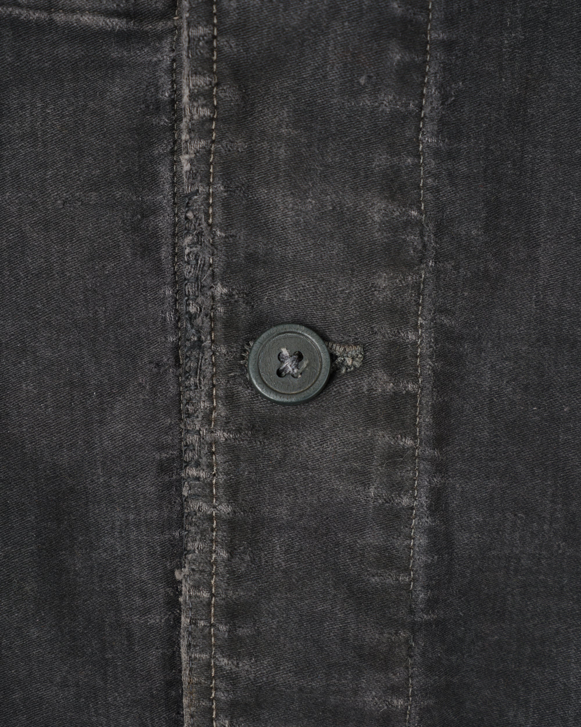 ［~40's］French Vintage Black Moleskin Work Jacket "6 Buttons"