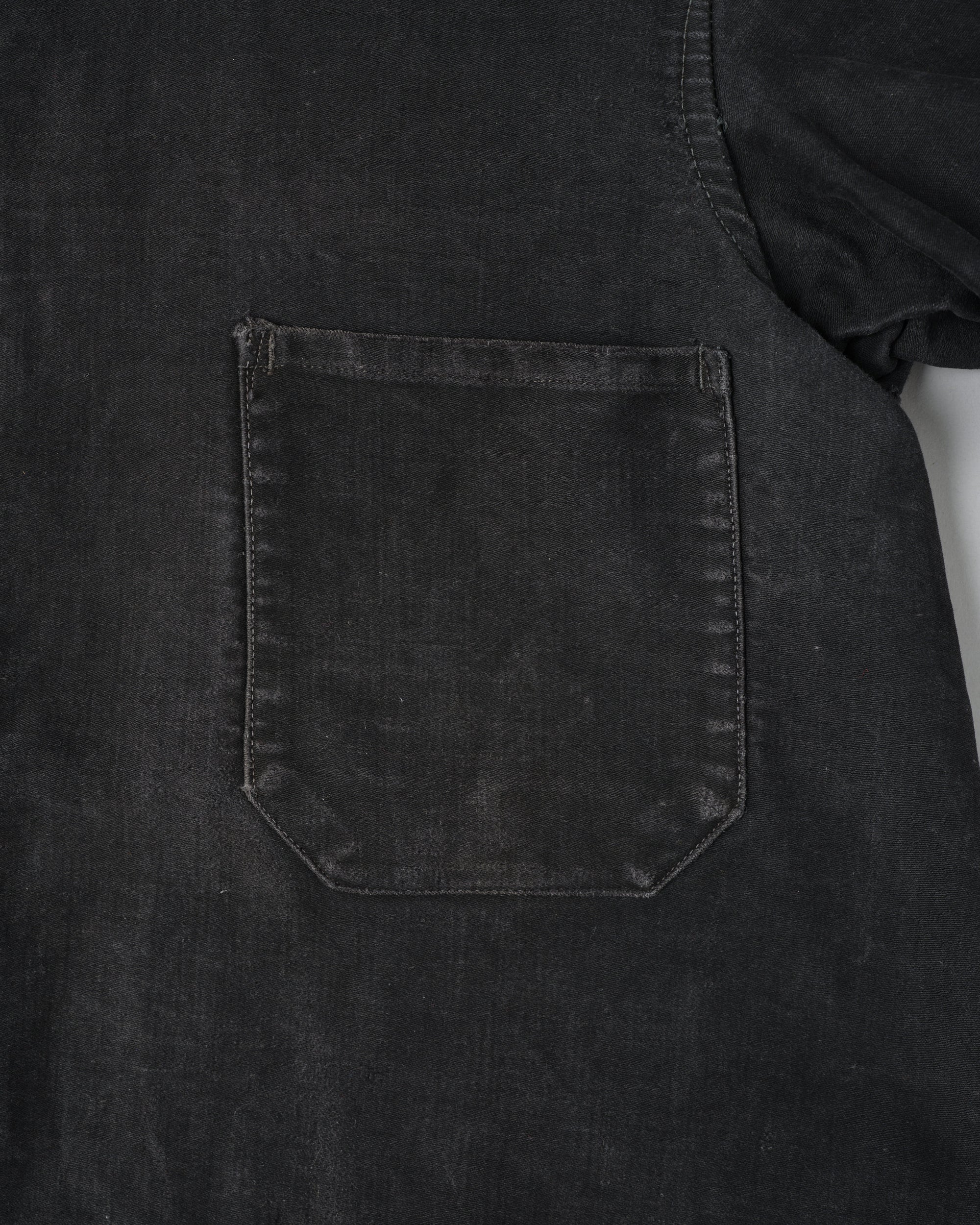 ［~40's］French Vintage Black Moleskin Work Jacket "6 Buttons"