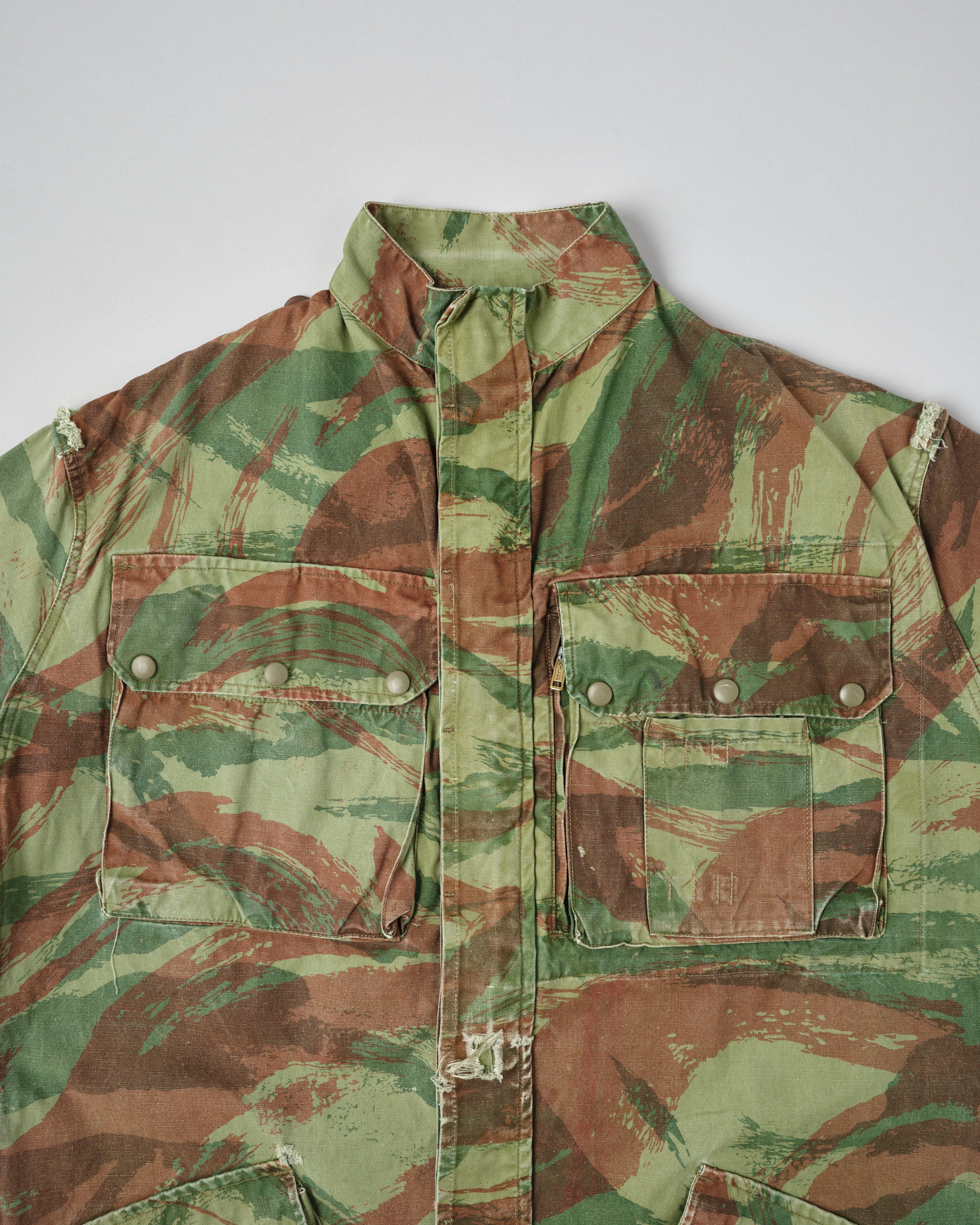 【~50's】French Army TAP47/54 Lizard Camouflage Paratrooper Jacket Size.32