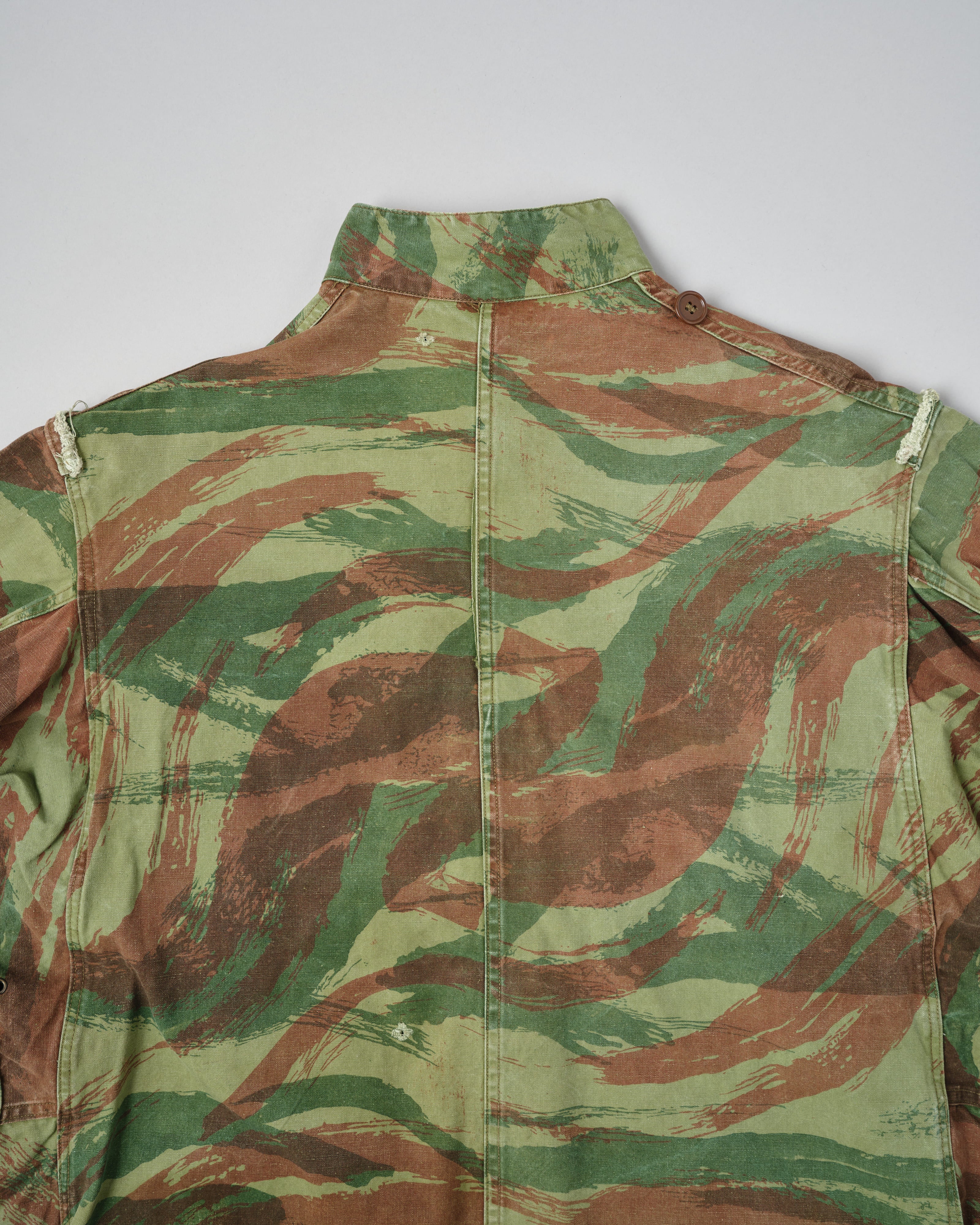 【~50's】French Army TAP47/54 Lizard Camouflage Paratrooper Jacket Size.32
