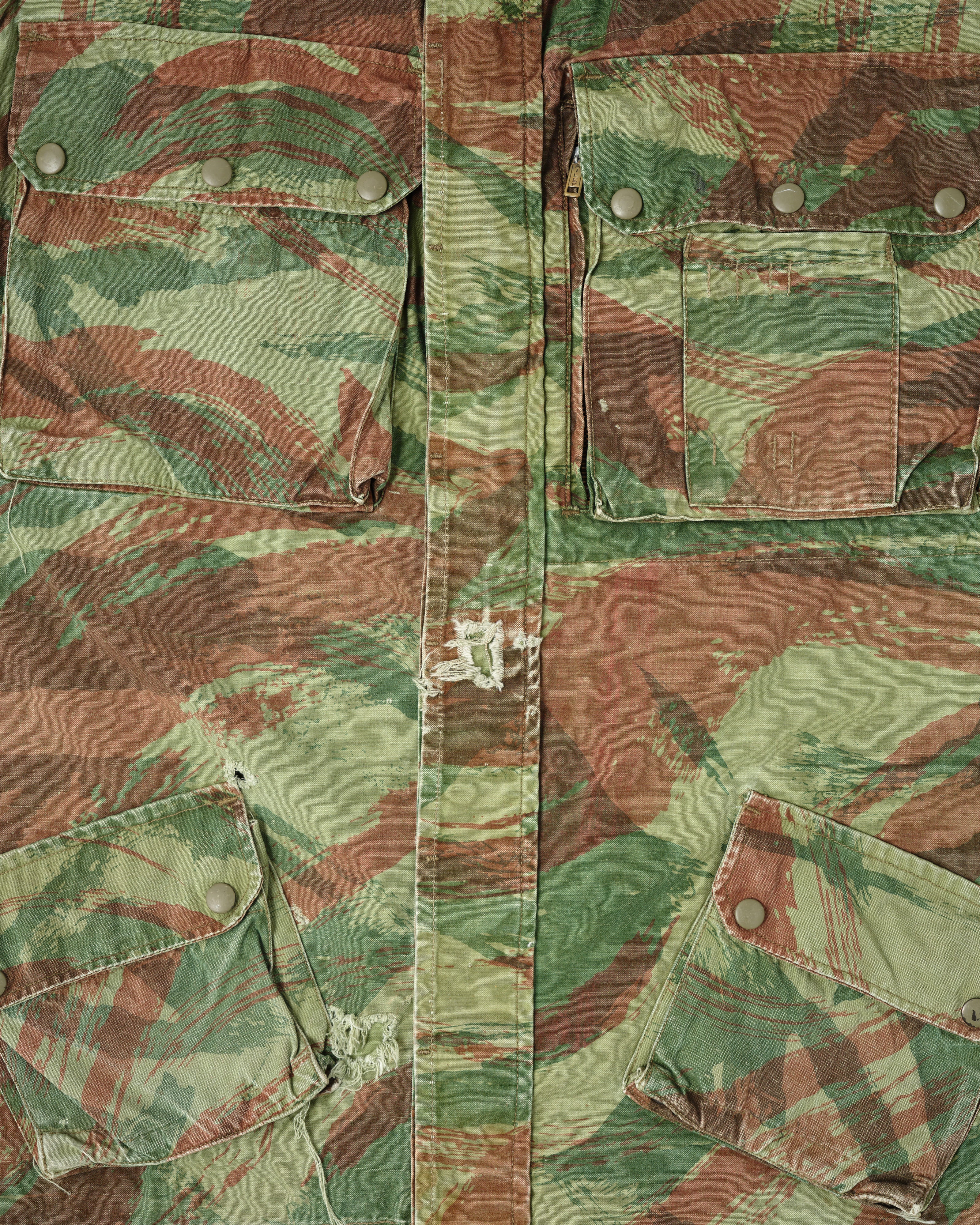 【~50's】French Army TAP47/54 Lizard Camouflage Paratrooper Jacket Size.32