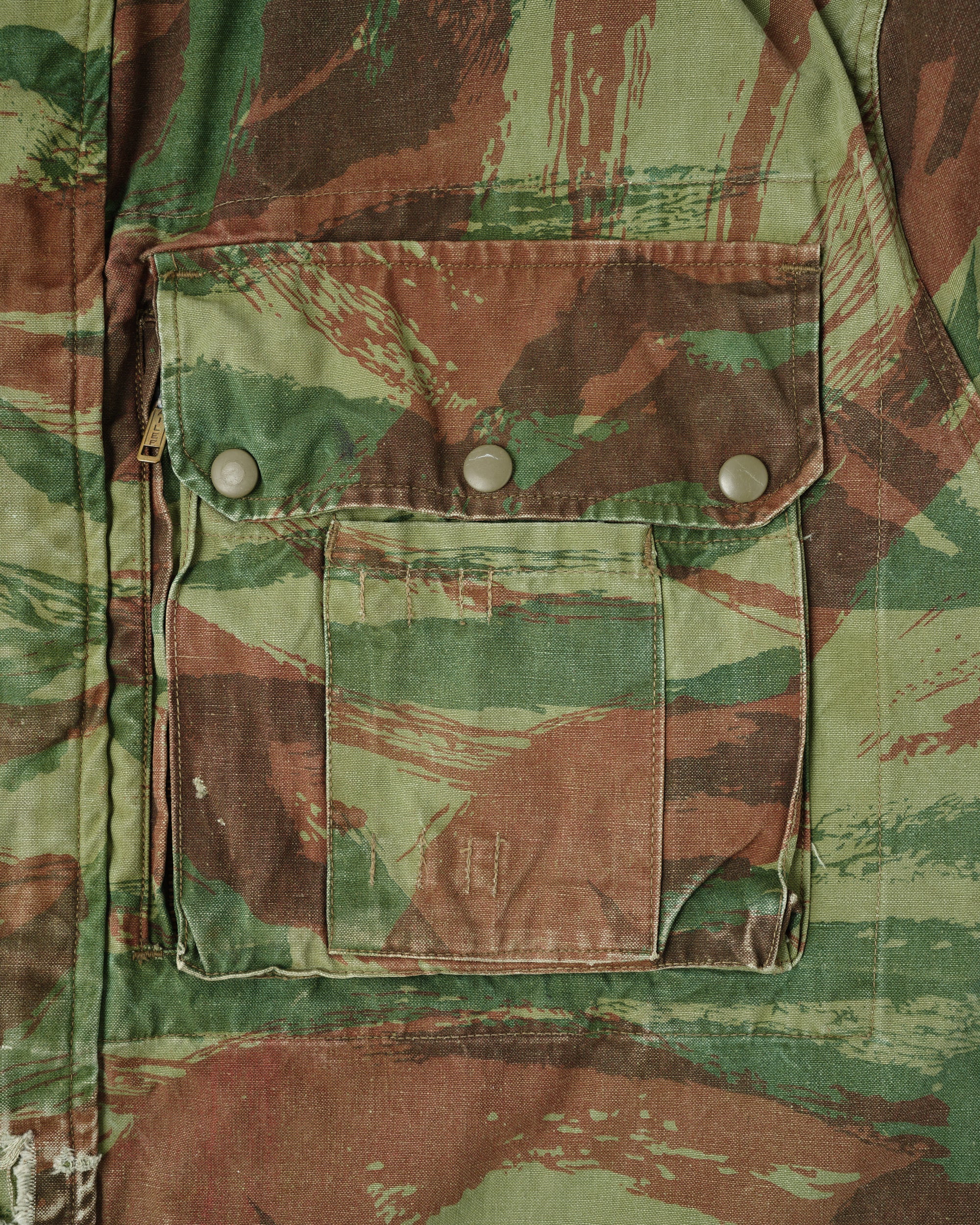 ［~50's］French Army TAP47/54 Lizard Camouflage Paratrooper Jacket Size.32