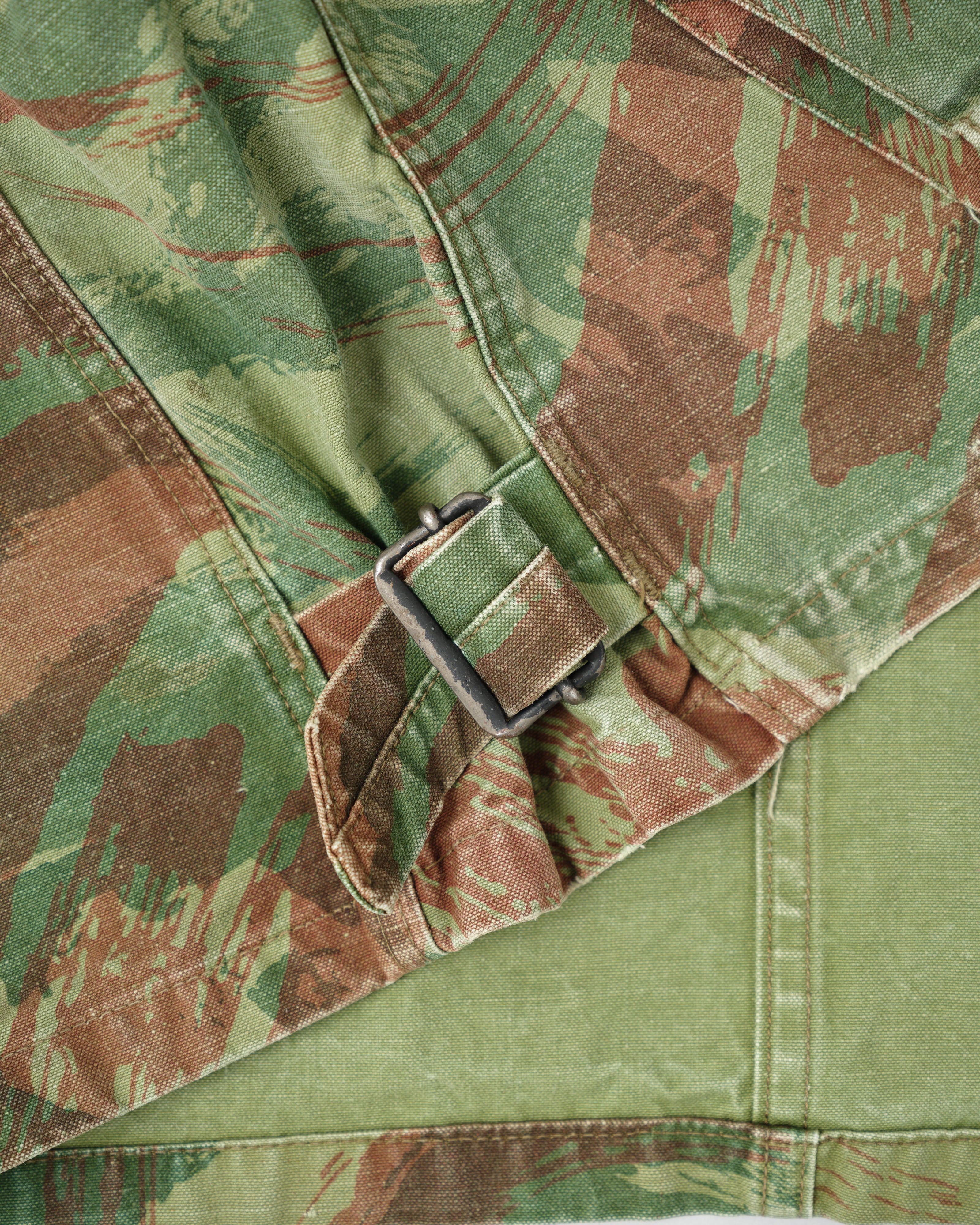 【~50's】French Army TAP47/54 Lizard Camouflage Paratrooper Jacket Size.32