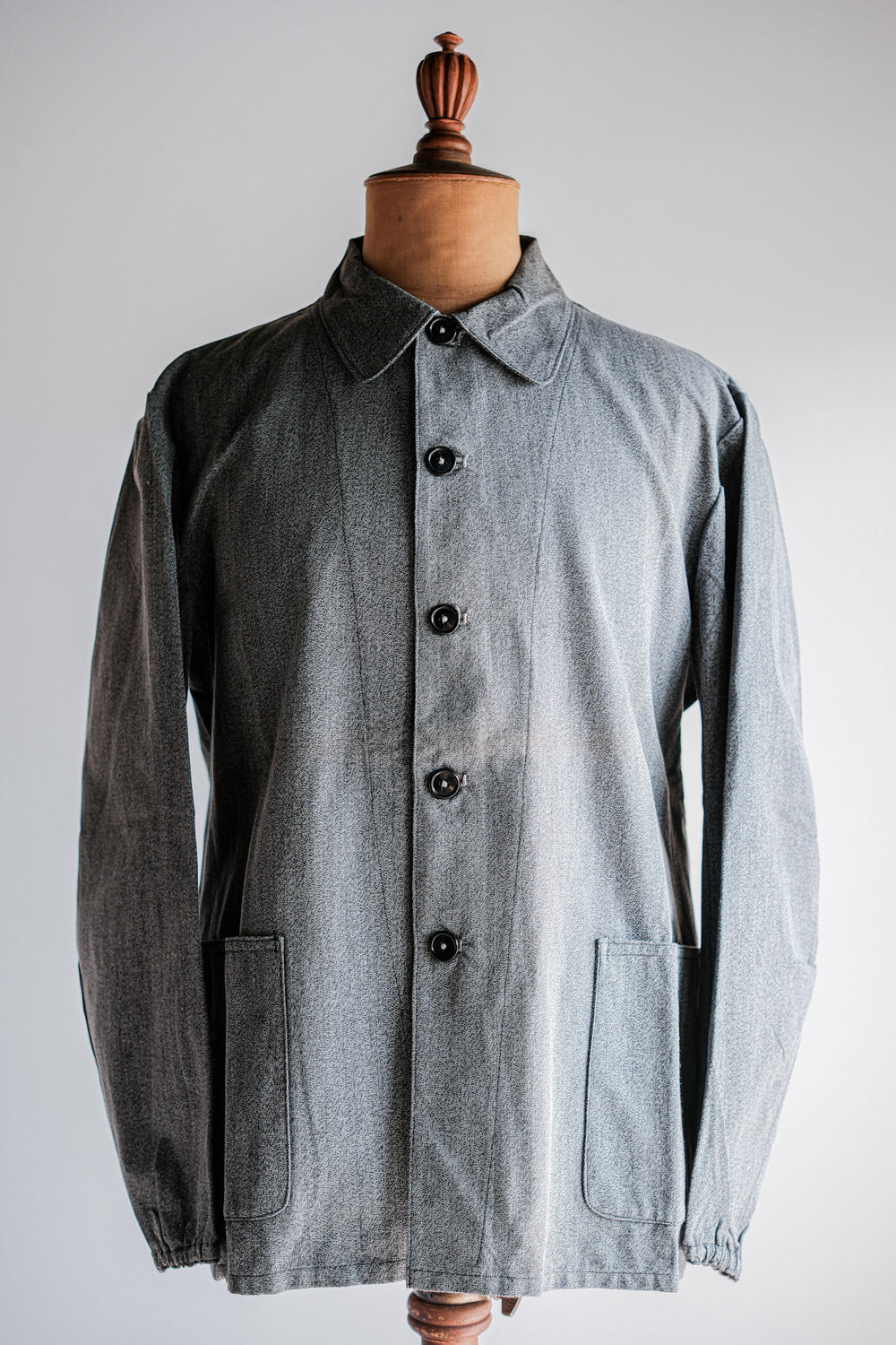 ［~10's］WWⅠ Royal Italian Army Salt & Pepper Cotton Work Jacket