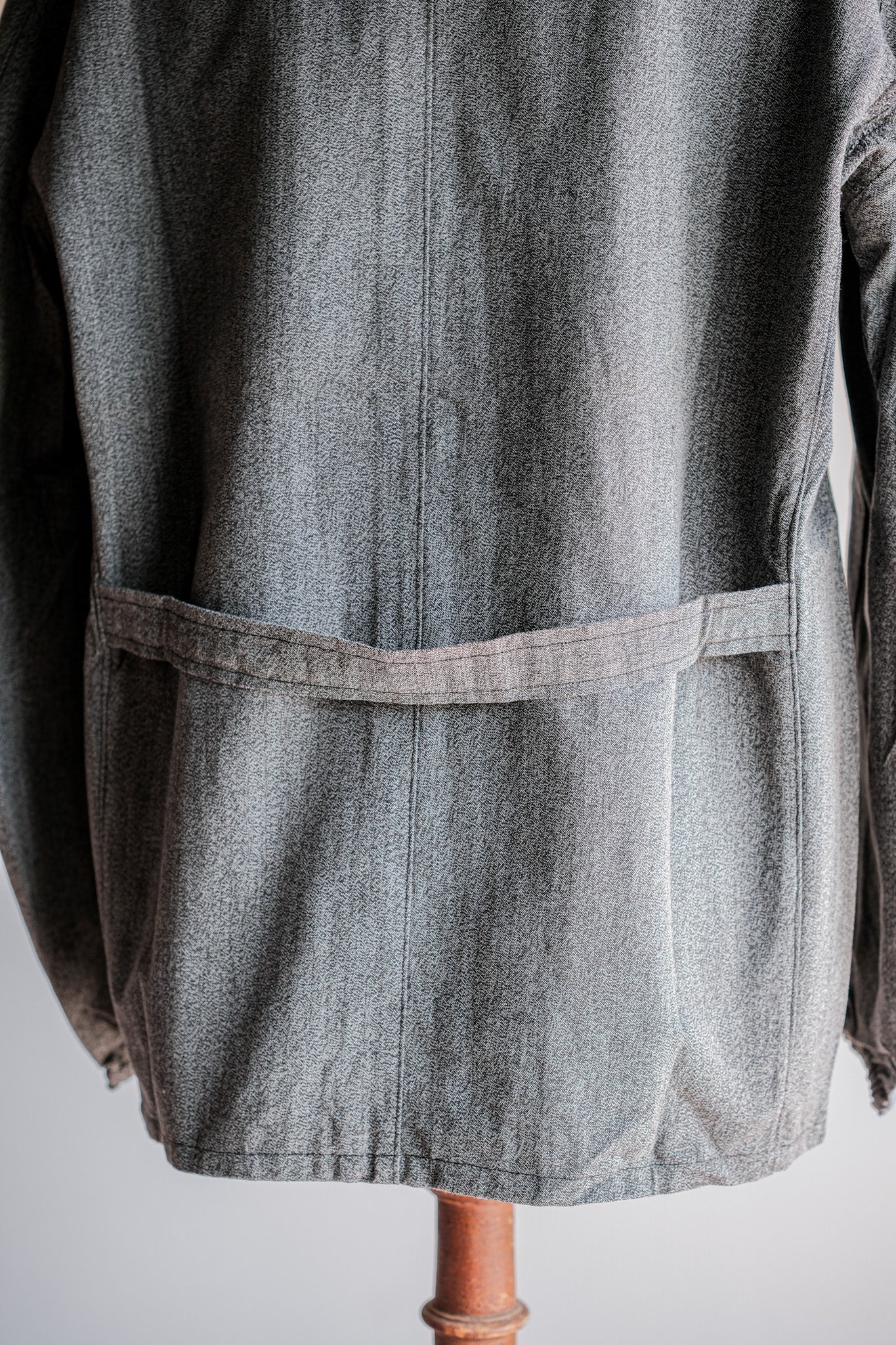 ［~10's］WWⅠ Royal Italian Army Salt & Pepper Cotton Work Jacket