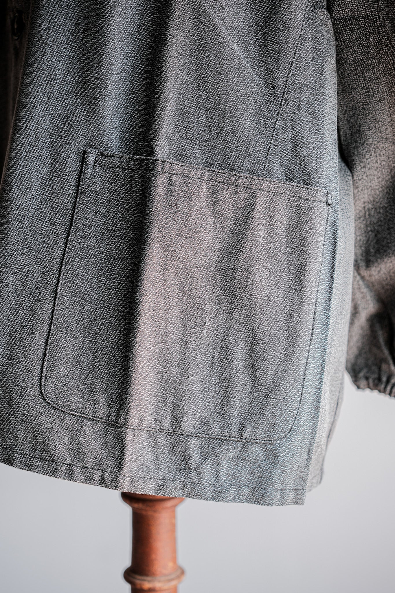 ［~10's］WWⅠ Royal Italian Army Salt & Pepper Cotton Work Jacket