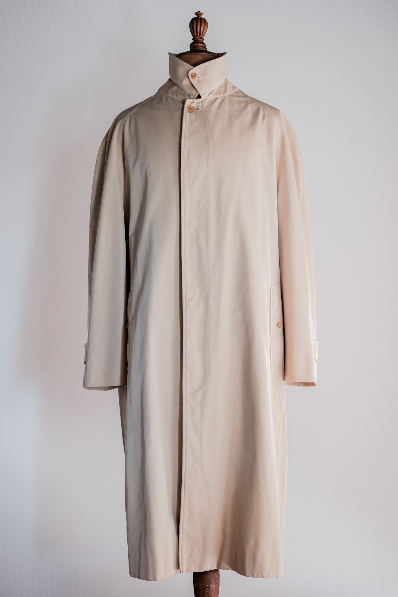 [~ 90's] Invertere Old Raglan Sleeve Balmacaan Coat Coat Coat Coat C100 Size.42r "de Paz แยกโน้ต"