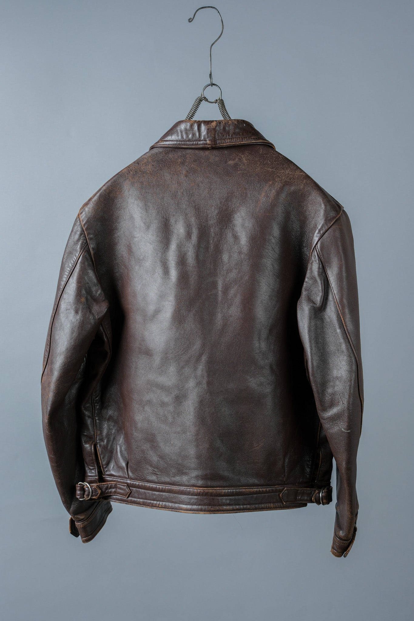 【~50's】French Vintage Hartmann Type Motorcycle Leather Jacket