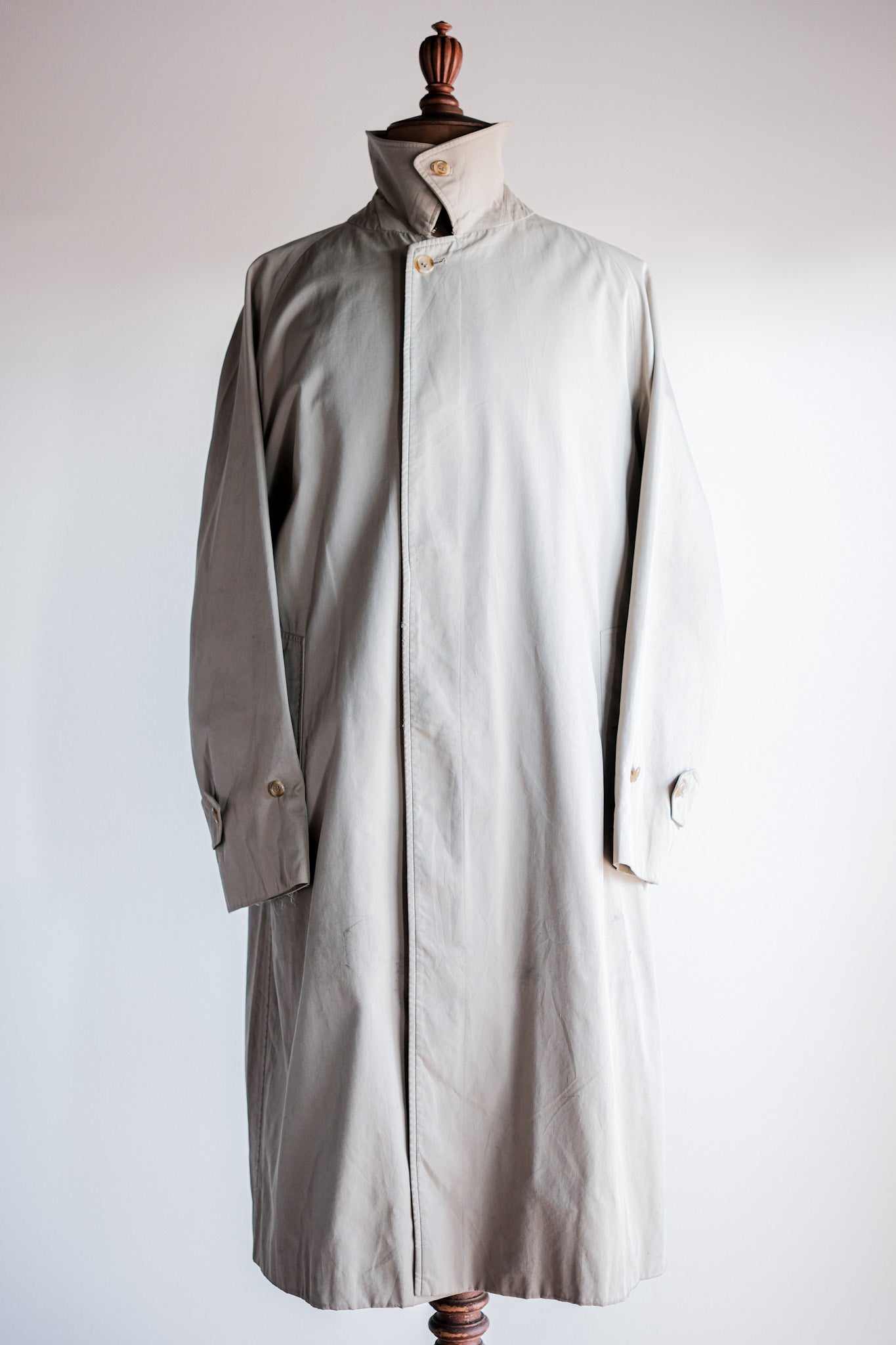 [~ 80's] Vintage Burberrys Single Raglan Balmacaan Coat C100 size.48REG "Al Duca d'Aosta นอกจากโน้ต"