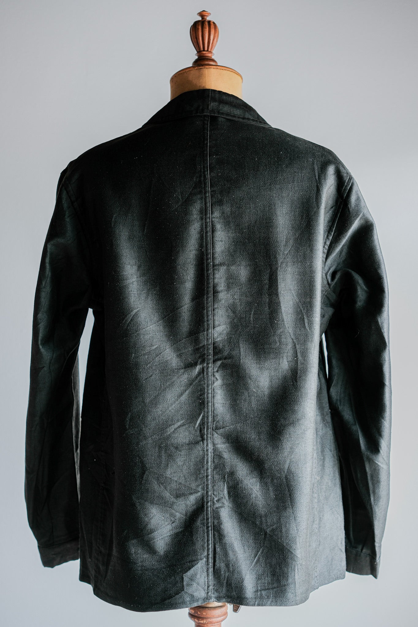 【~40's】French Vintage Black Light Moleskin Work Jacket