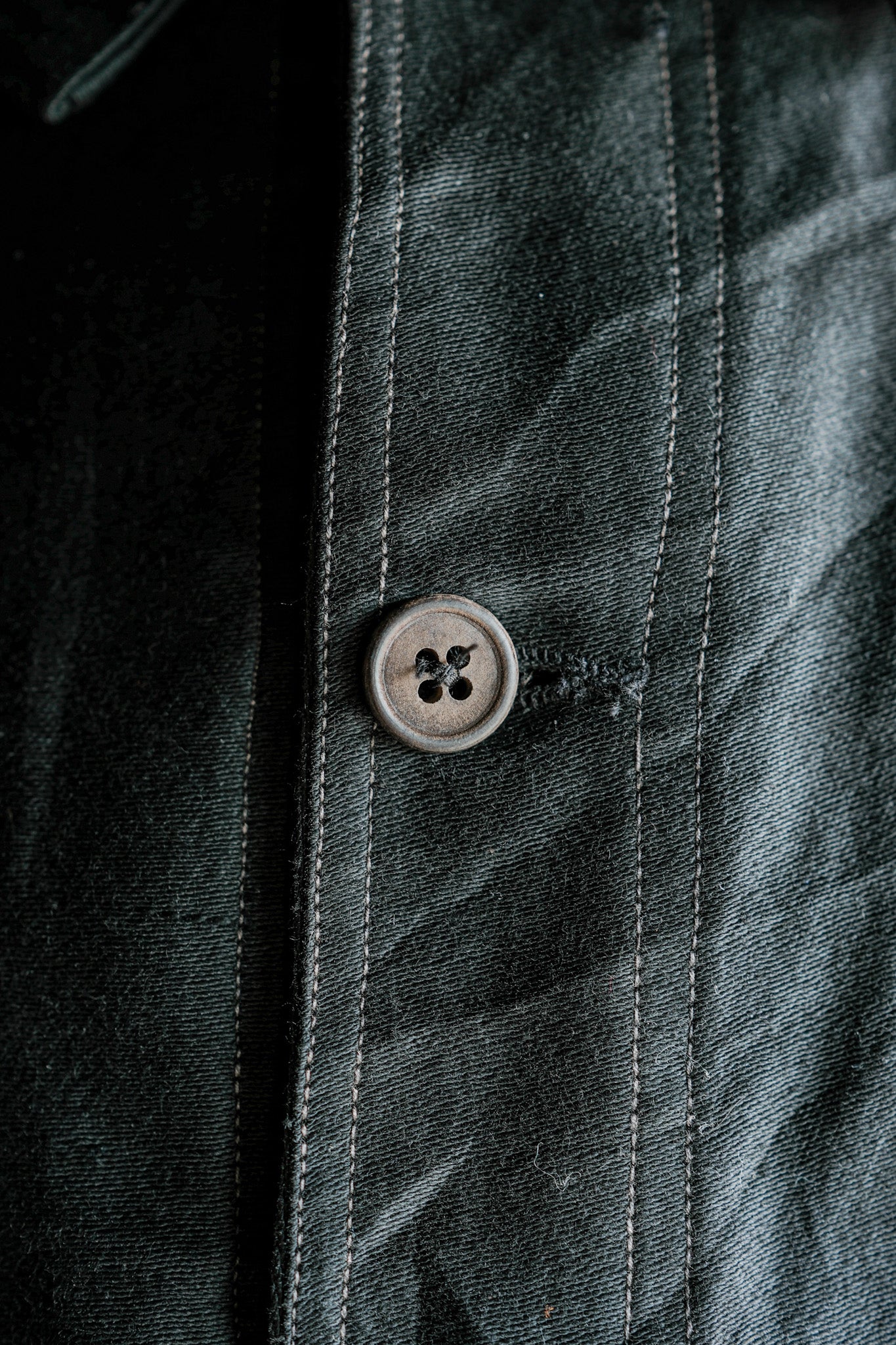 ［~40's］French Vintage Black Light Moleskin Work Jacket