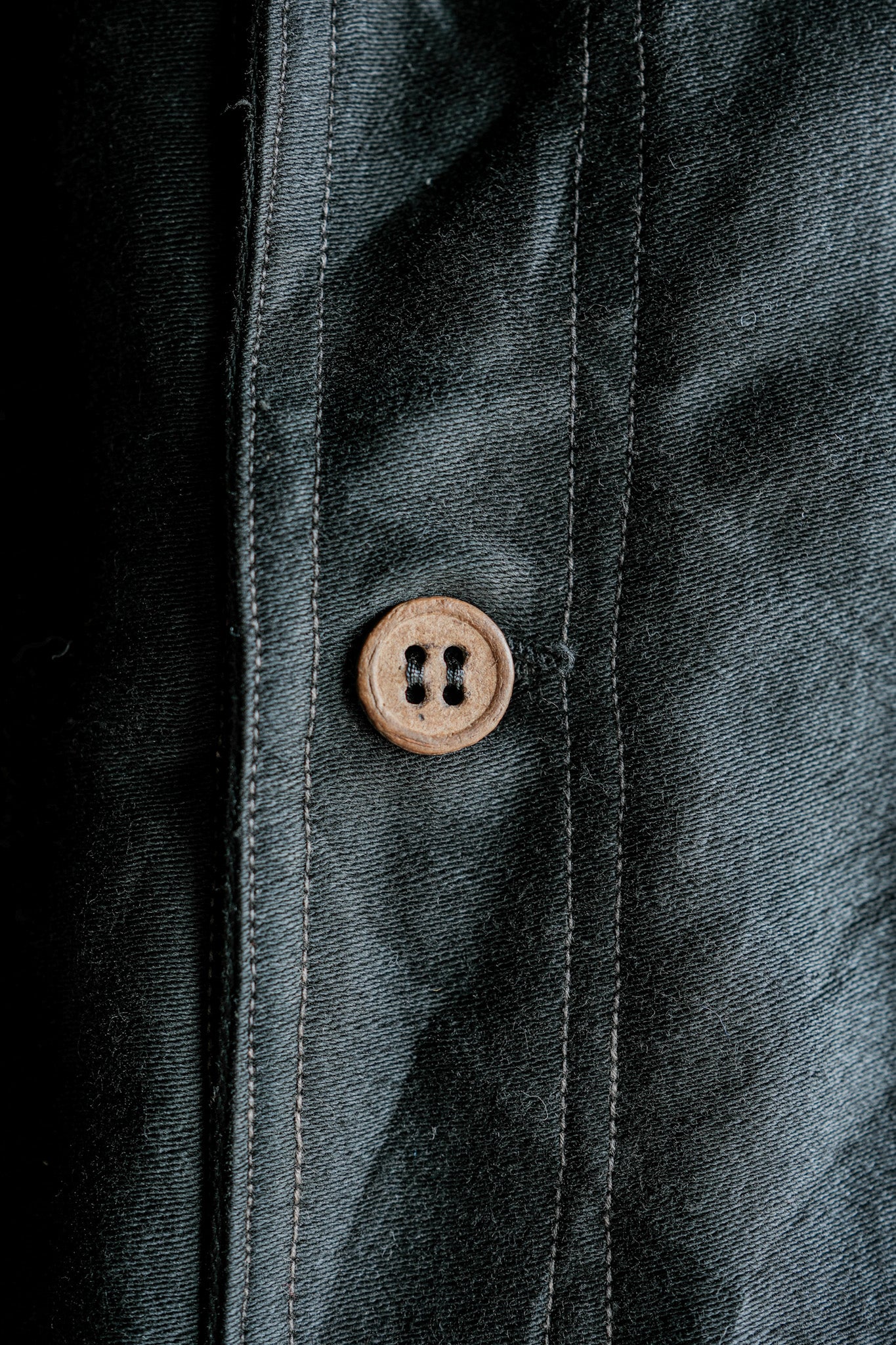 【~40's】French Vintage Black Light Moleskin Work Jacket