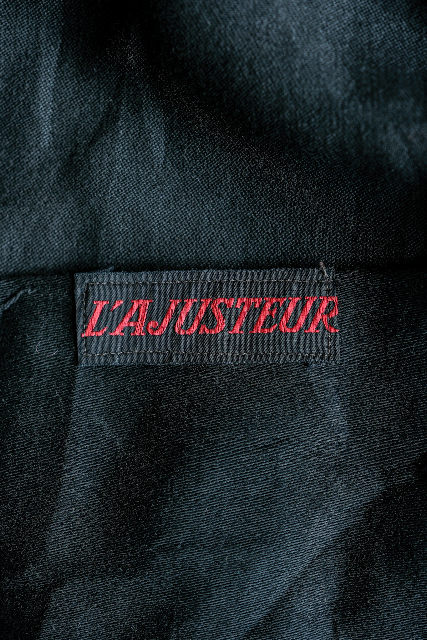 【~40's】French Vintage Black Light Moleskin Work Jacket