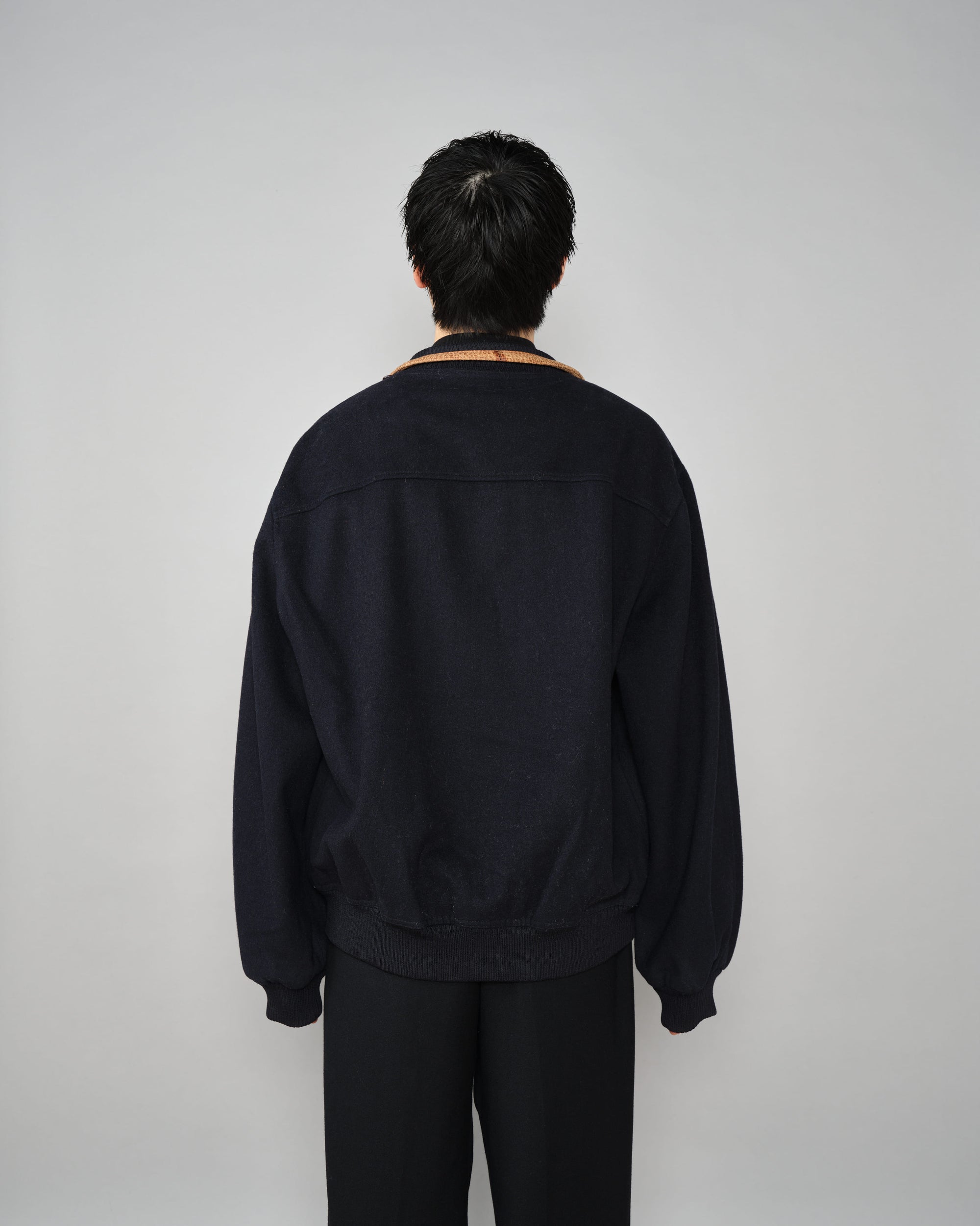【~80's】Vintage Façonnable Wool Nylon Blouson Size.5