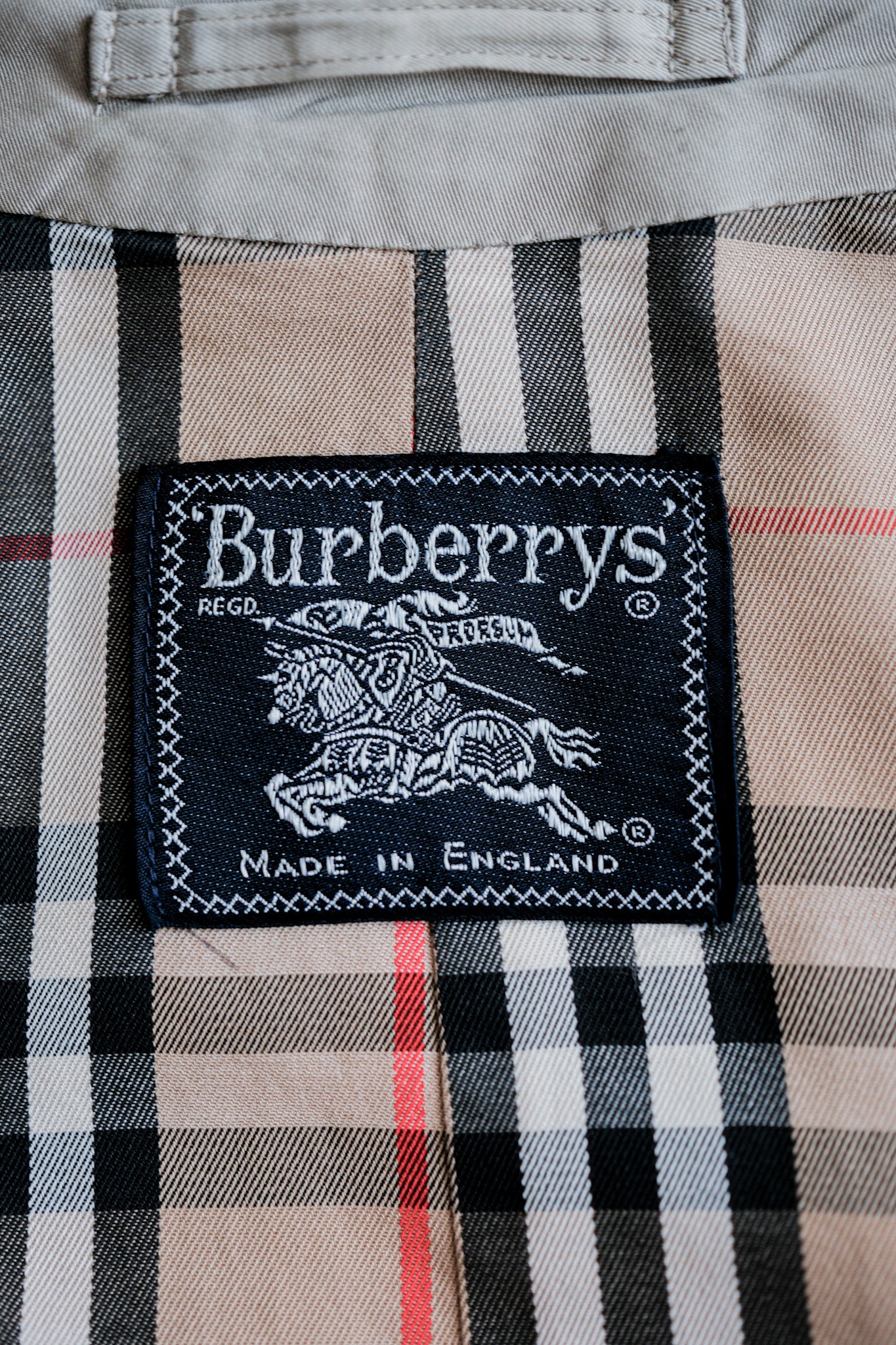 [〜80年代]復古burberrys單raglan騎手外套C100大小。50R