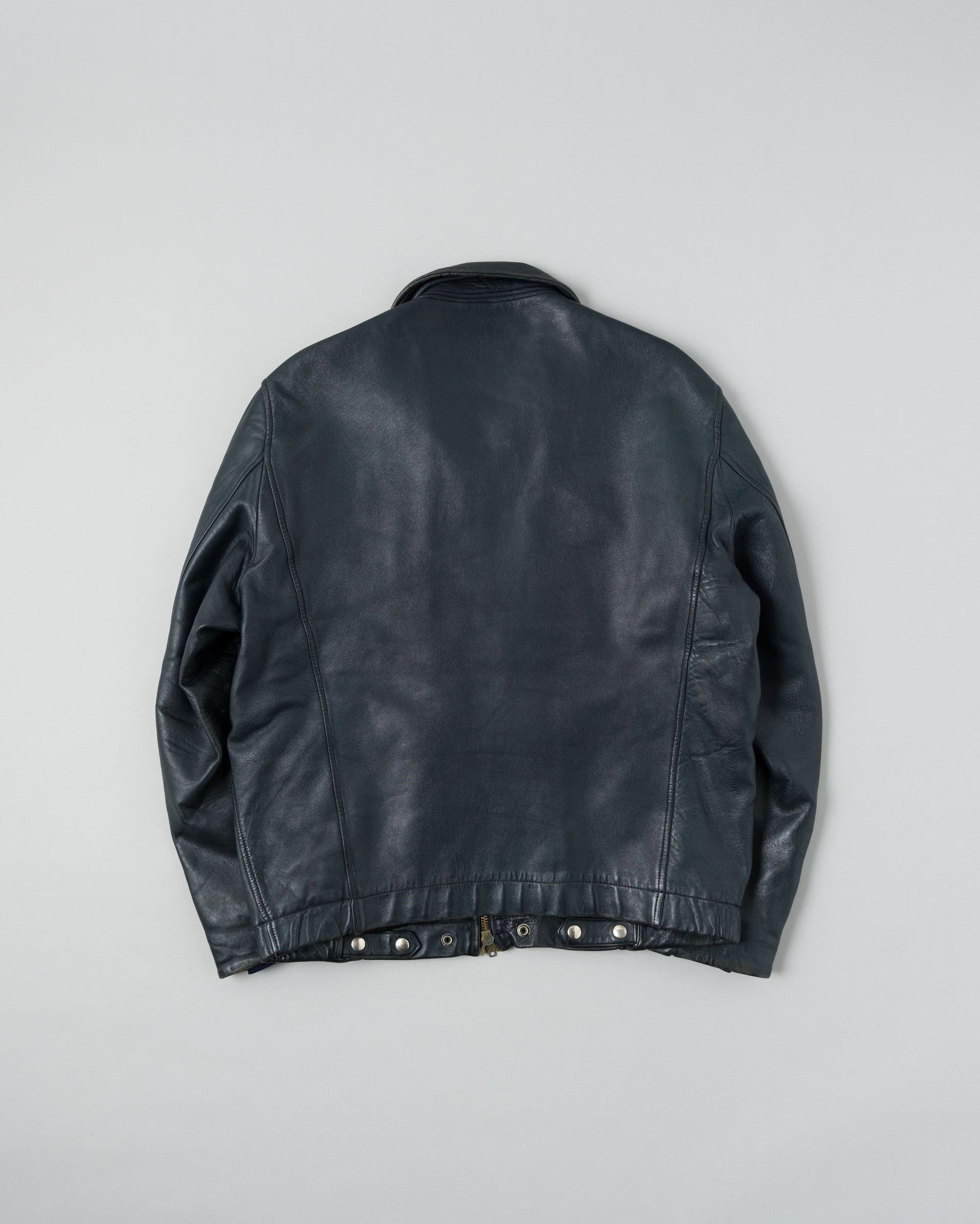 ［~70's］French Air Force Pilot Leather Jacket Size.100X