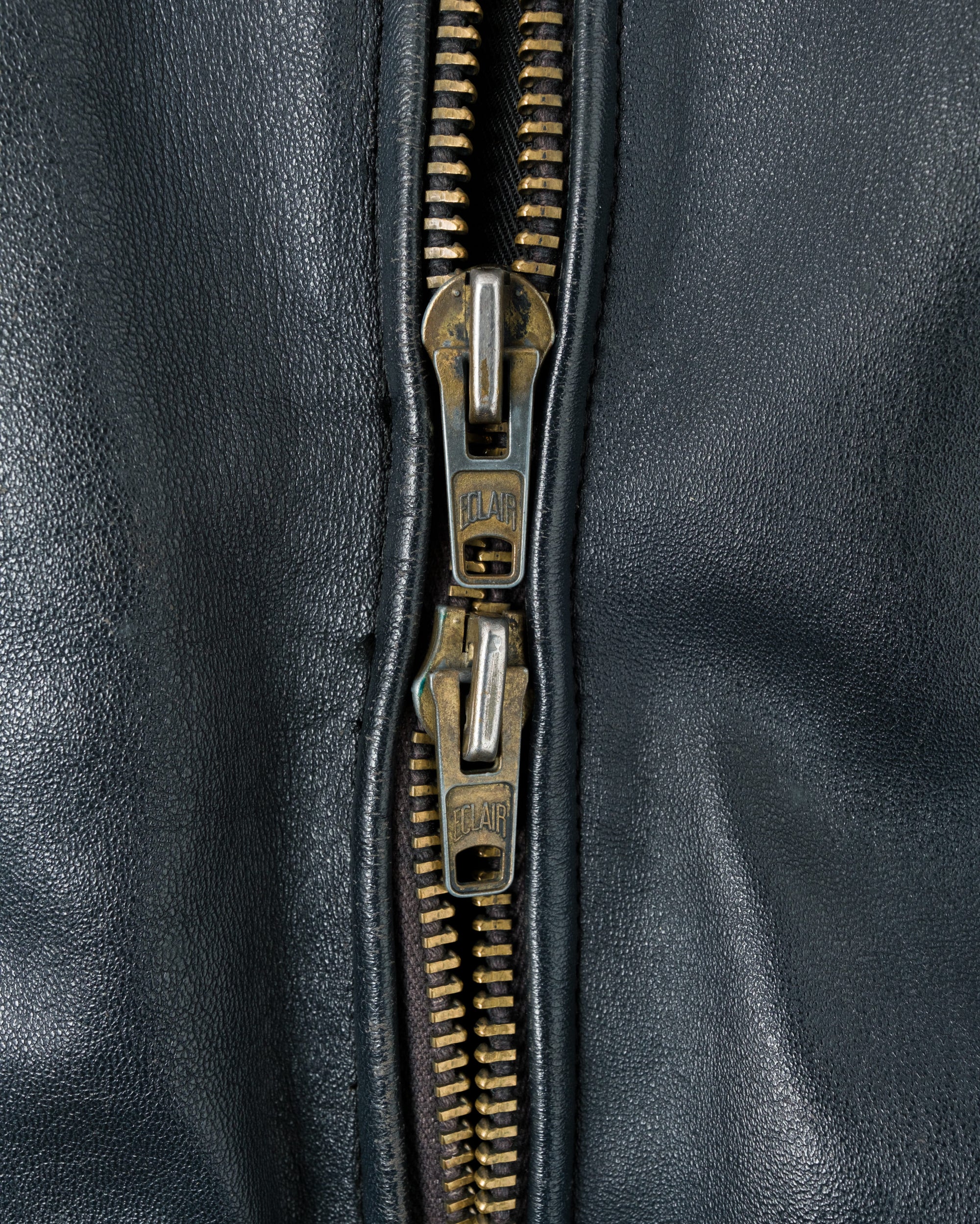 ［~70's］French Air Force Pilot Leather Jacket Size.100X