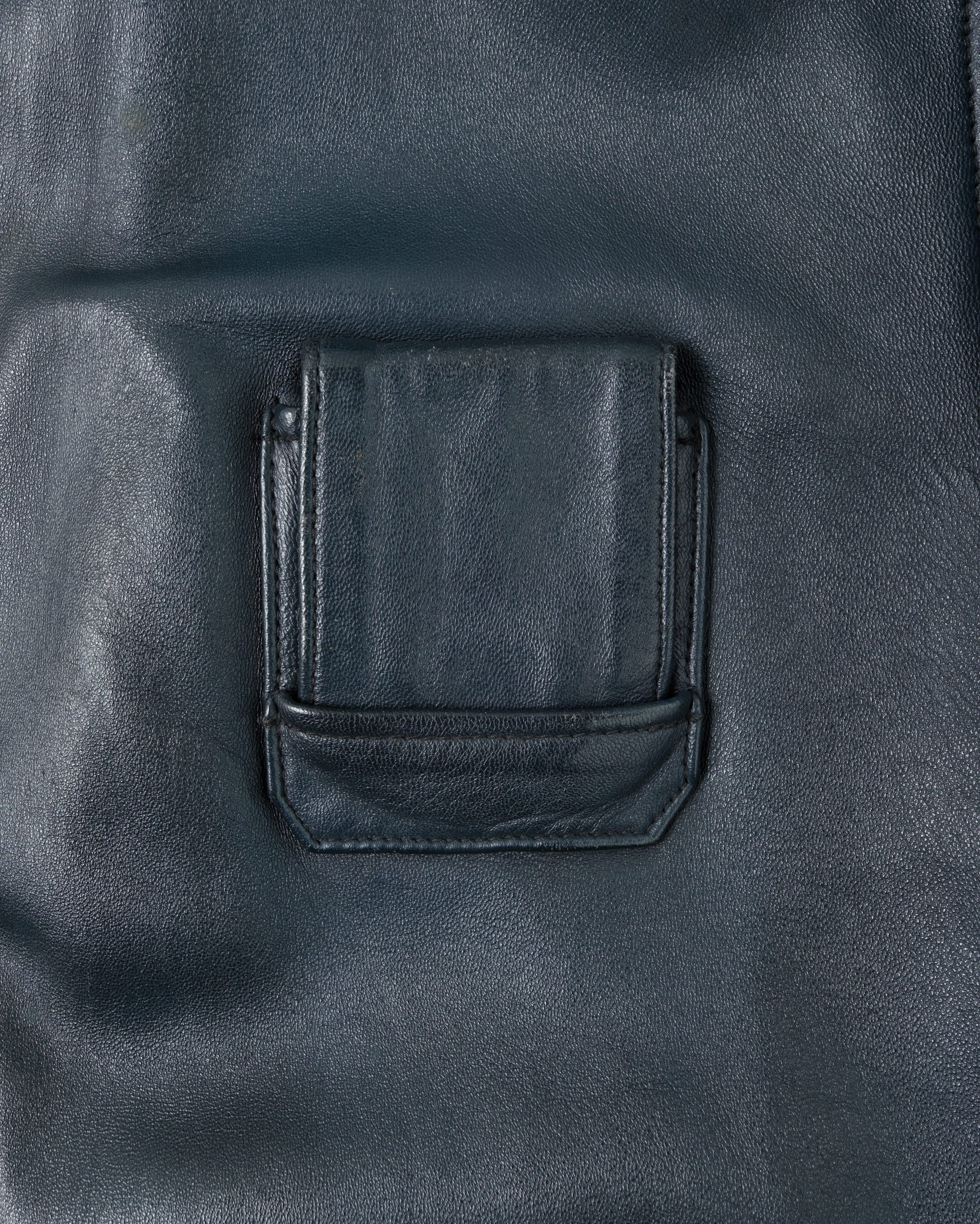 ［~70's］French Air Force Pilot Leather Jacket Size.100X