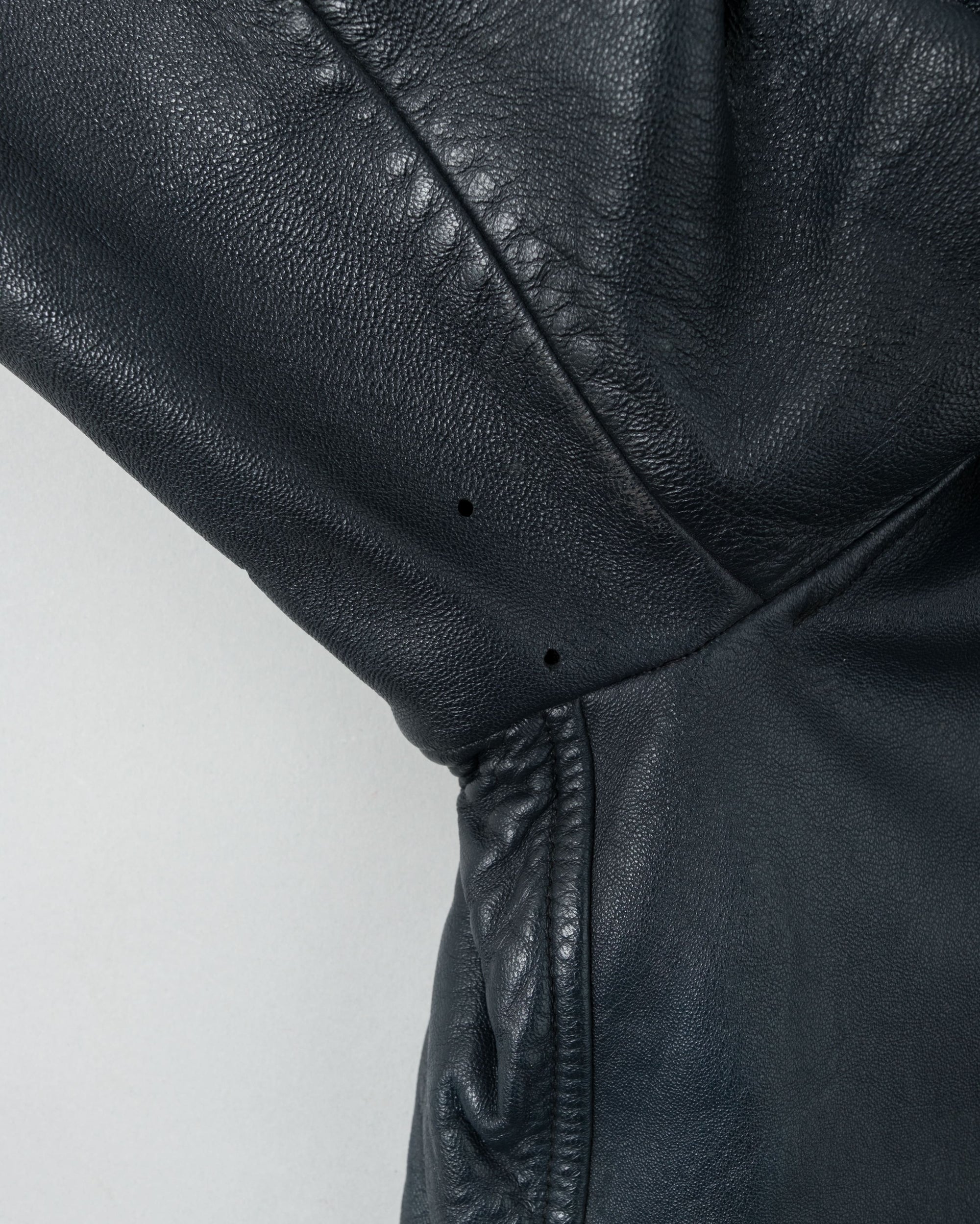 ［~70's］French Air Force Pilot Leather Jacket Size.100X