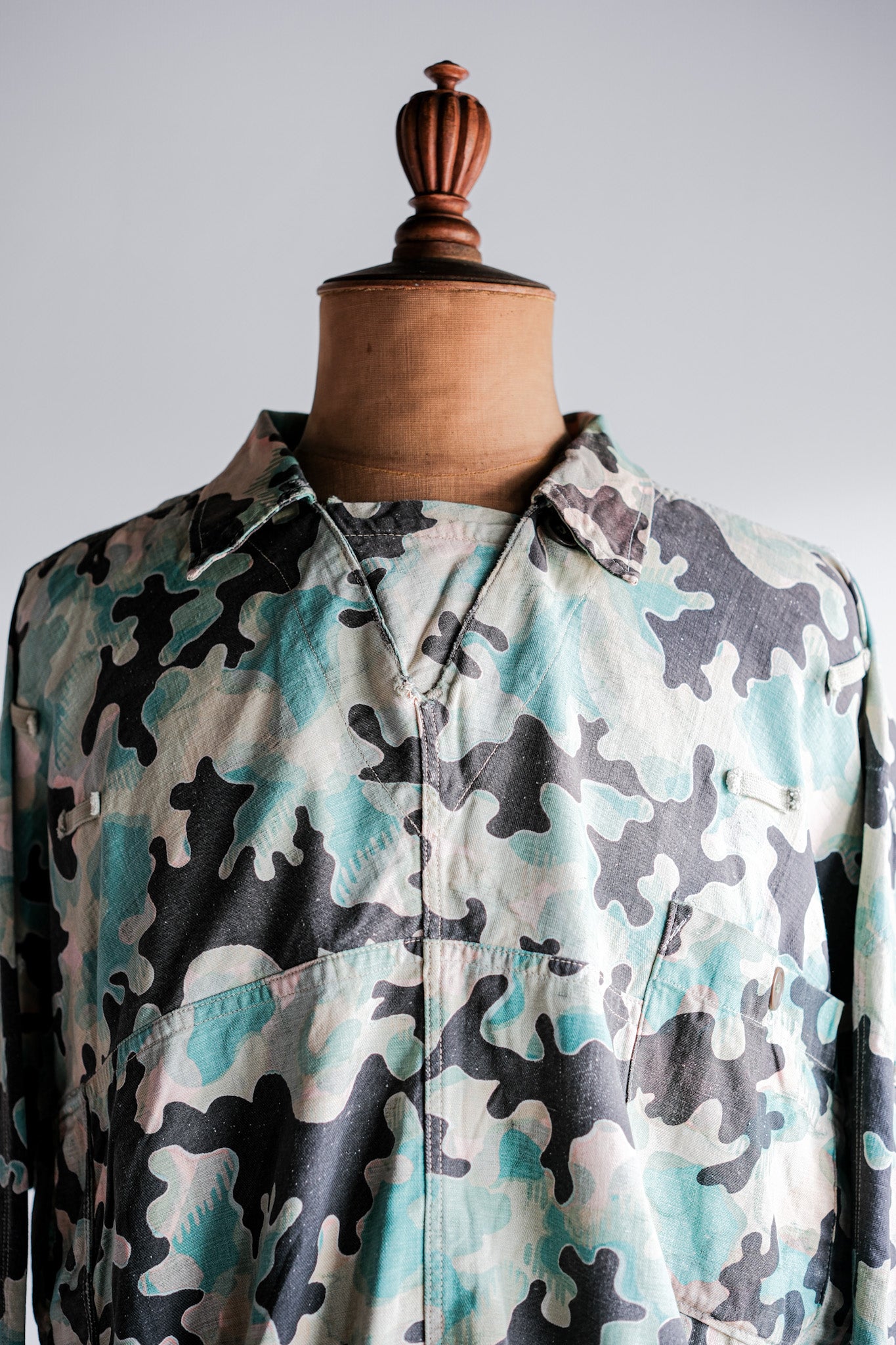 【~50's】Czechoslovakian Army Dubaky Camouflage Reversible Smock