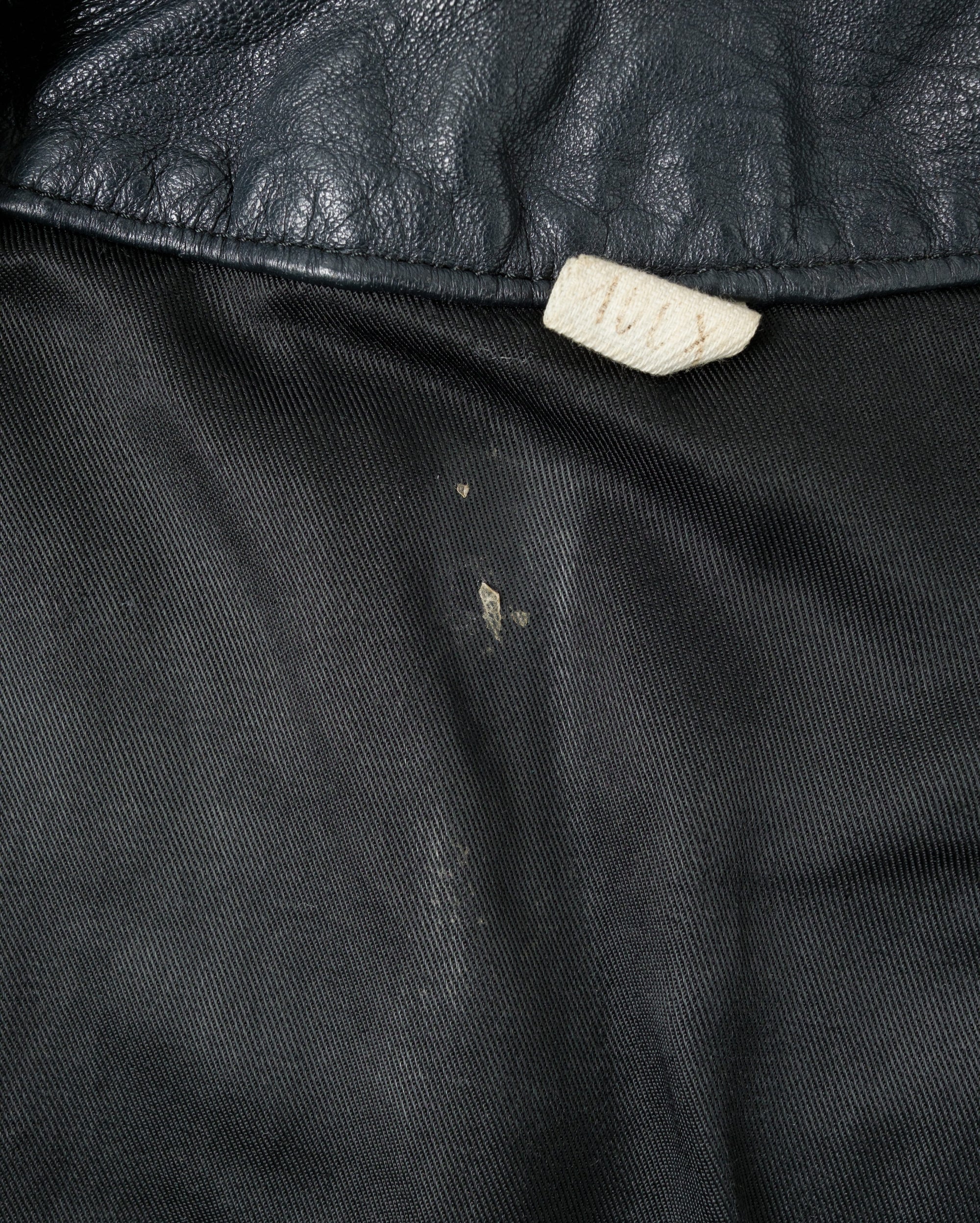 ［~70's］French Air Force Pilot Leather Jacket Size.100X
