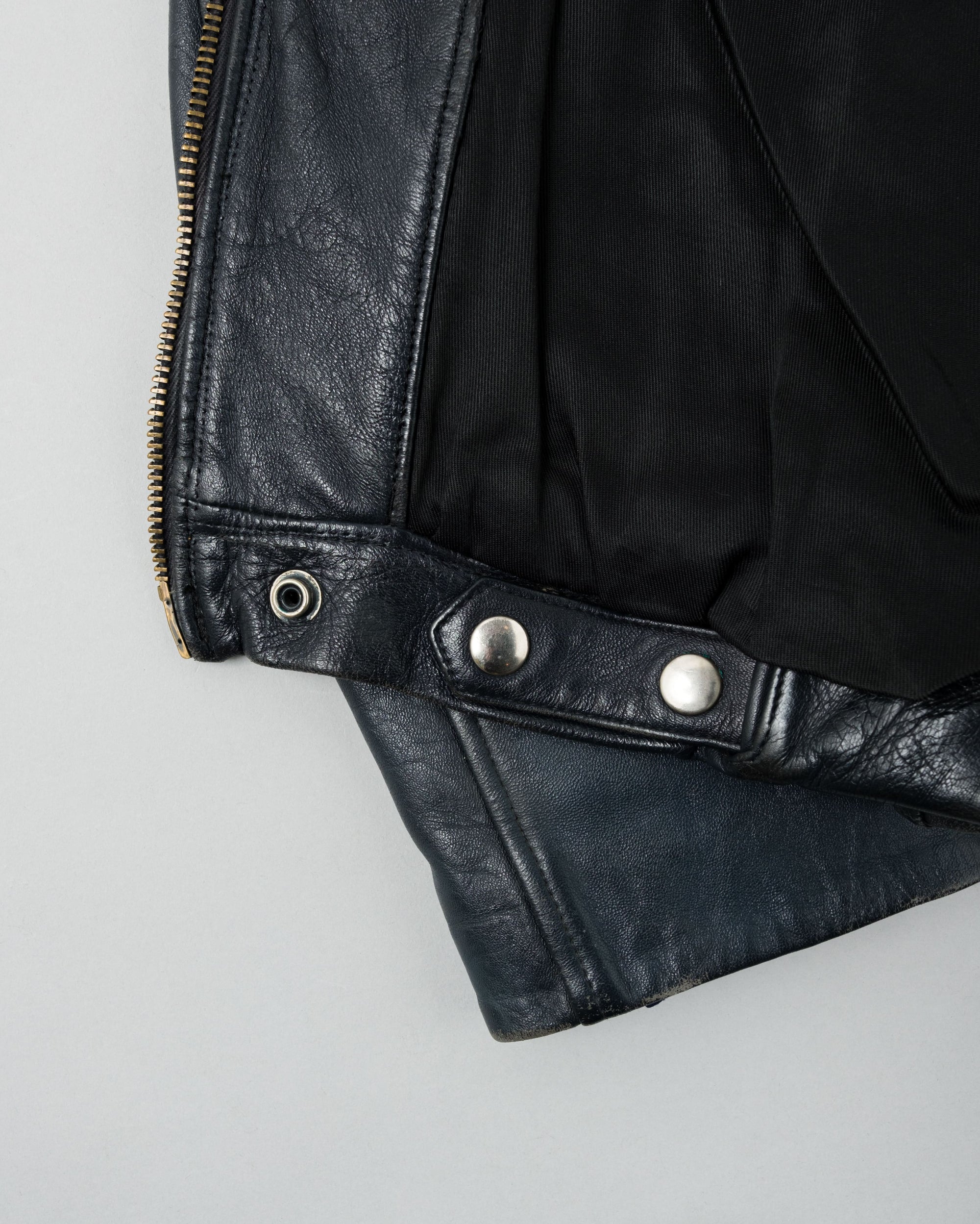 ［~70's］French Air Force Pilot Leather Jacket Size.100X
