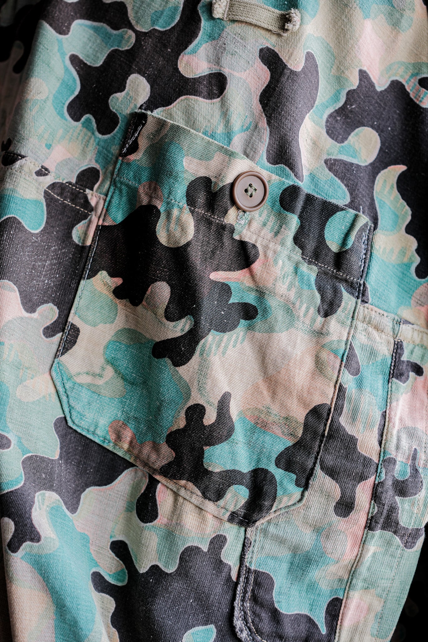 [~ 50's] armée tchécoslovaque dubaky camouflage réversible smock