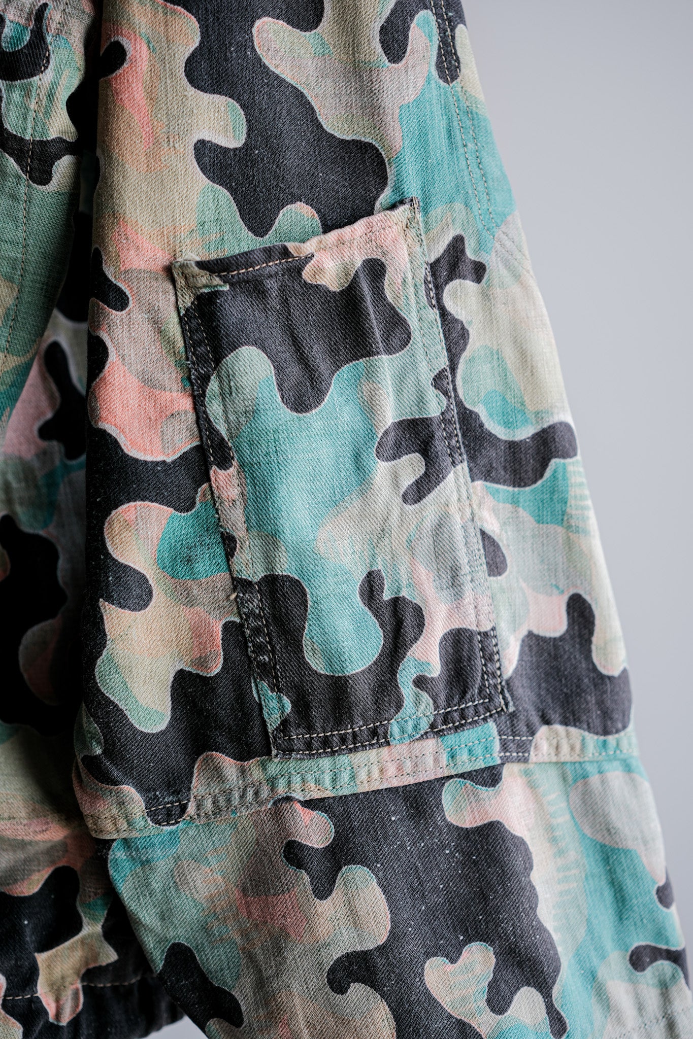 [~ 50's] armée tchécoslovaque dubaky camouflage réversible smock