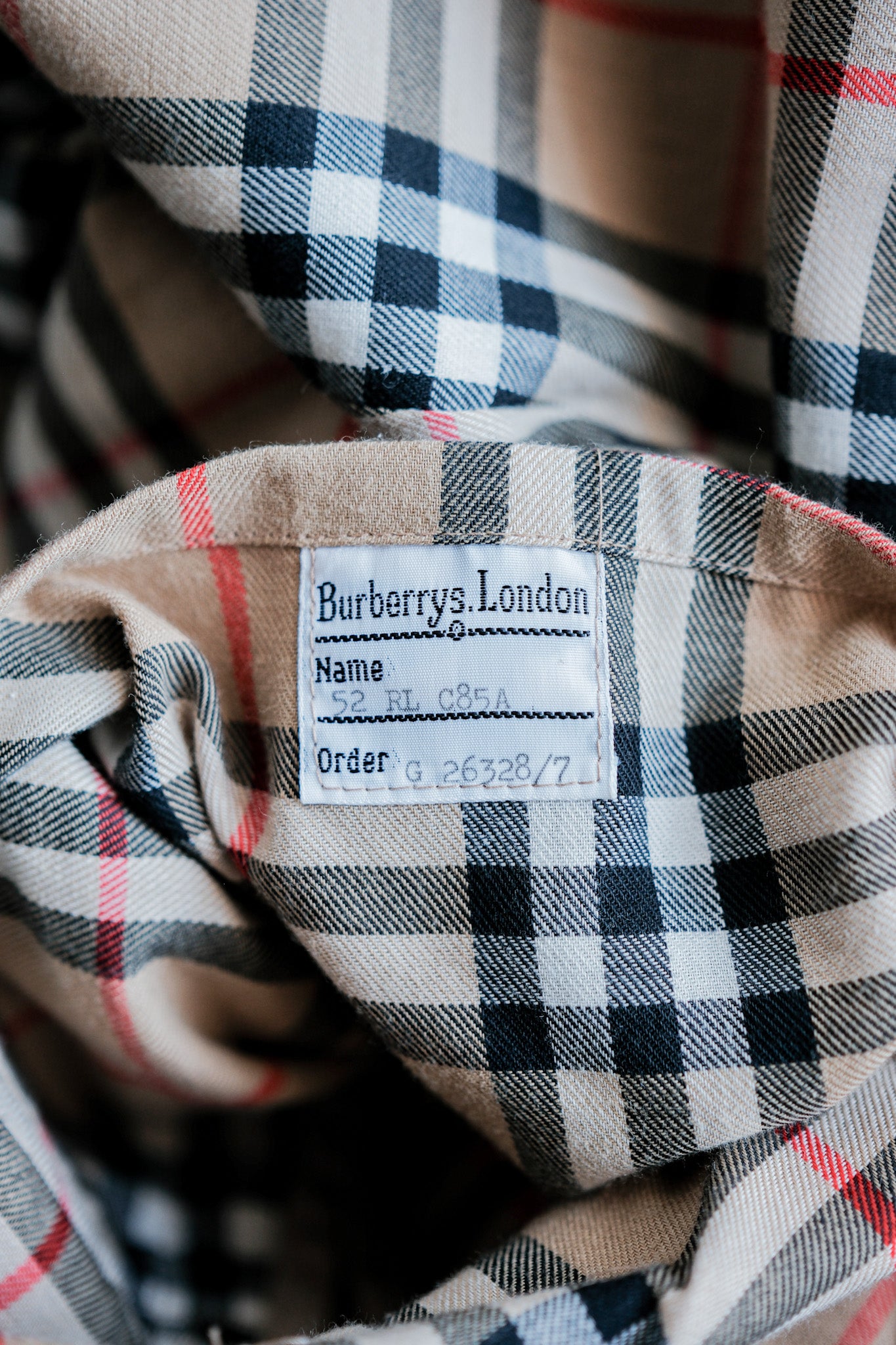 [〜80年代]復古burberrys單raglan騎手外套尺寸。52RL