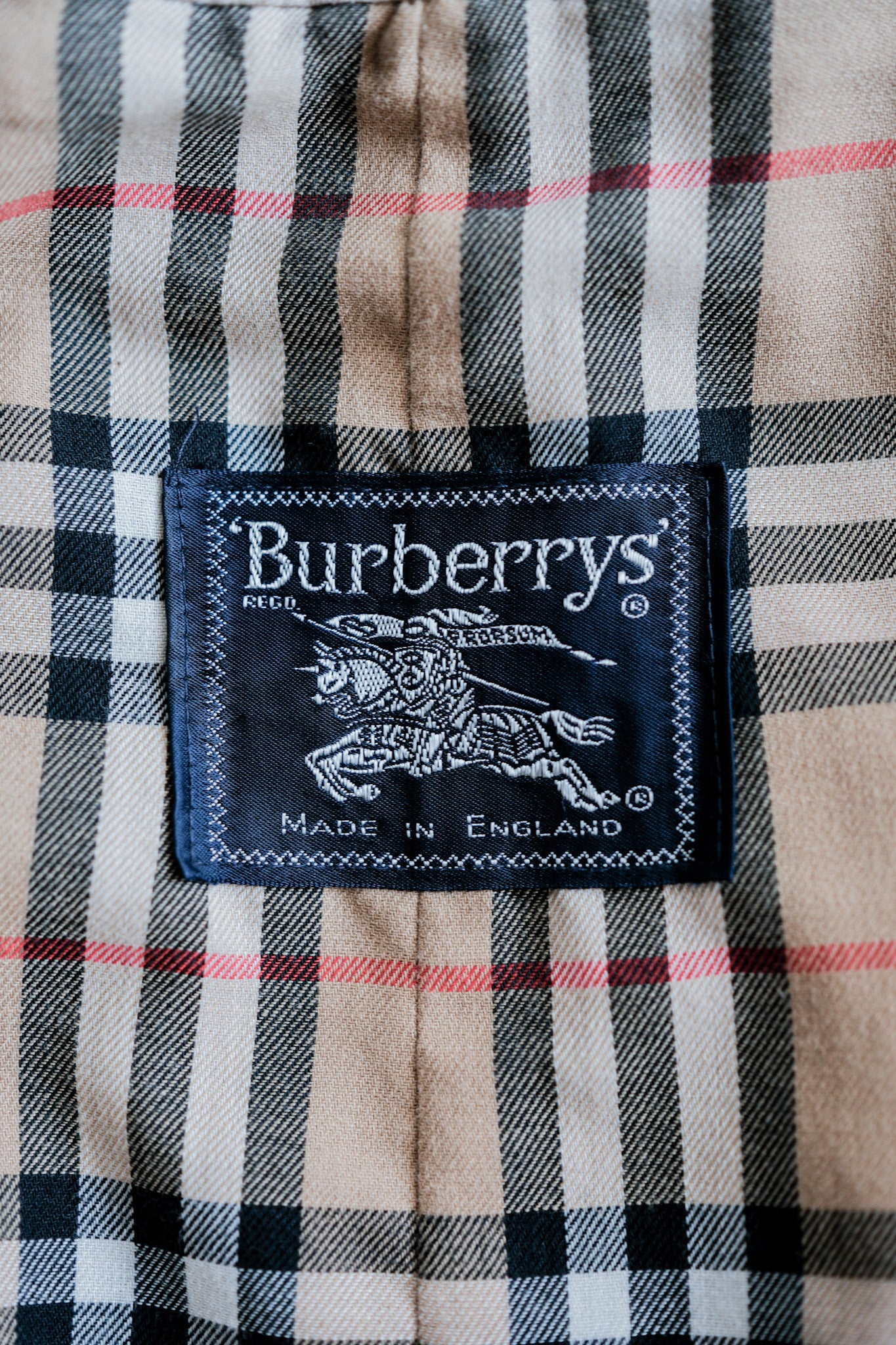 [〜80年代]復古burberrys單raglan騎手外套尺寸。52RL