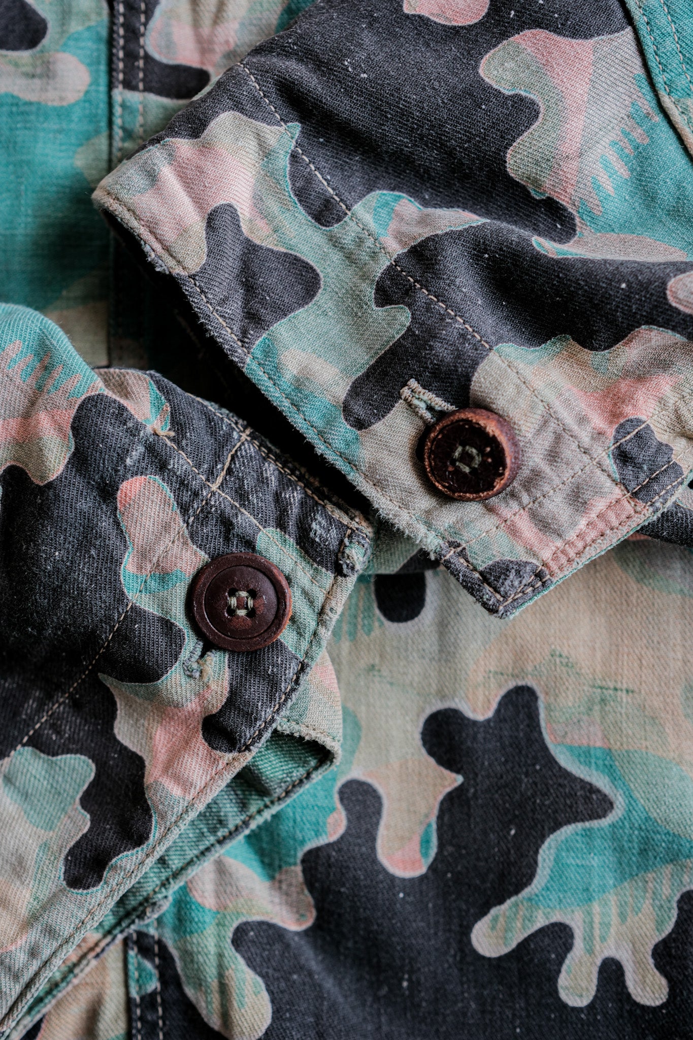 【~50's】Czechoslovakian Army Dubaky Camouflage Reversible Smock