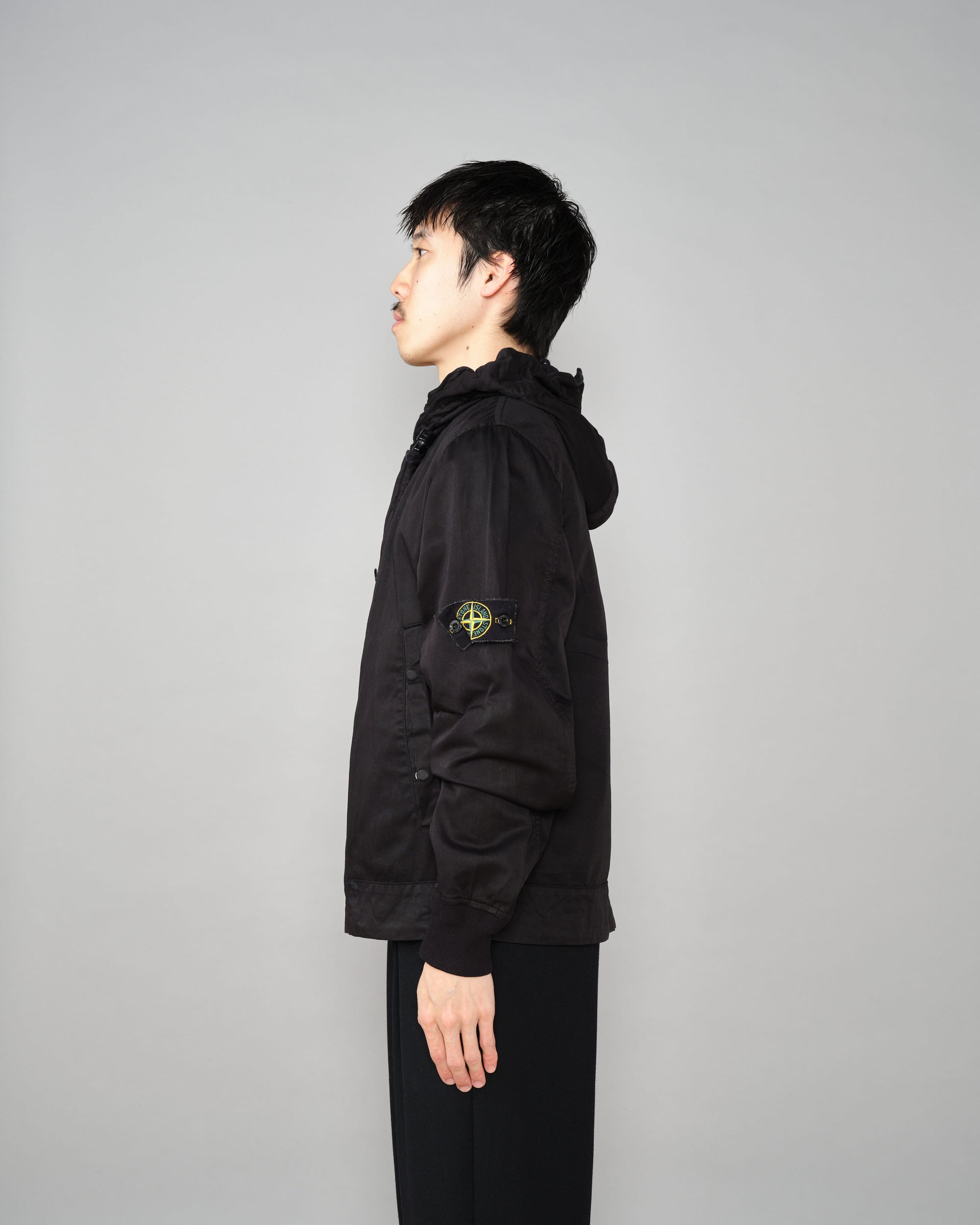 ［06AW］Old STONE ISLAND Garment Dyed Cotton Hooded Short Jacket Size.S "RASO GOMMATO"