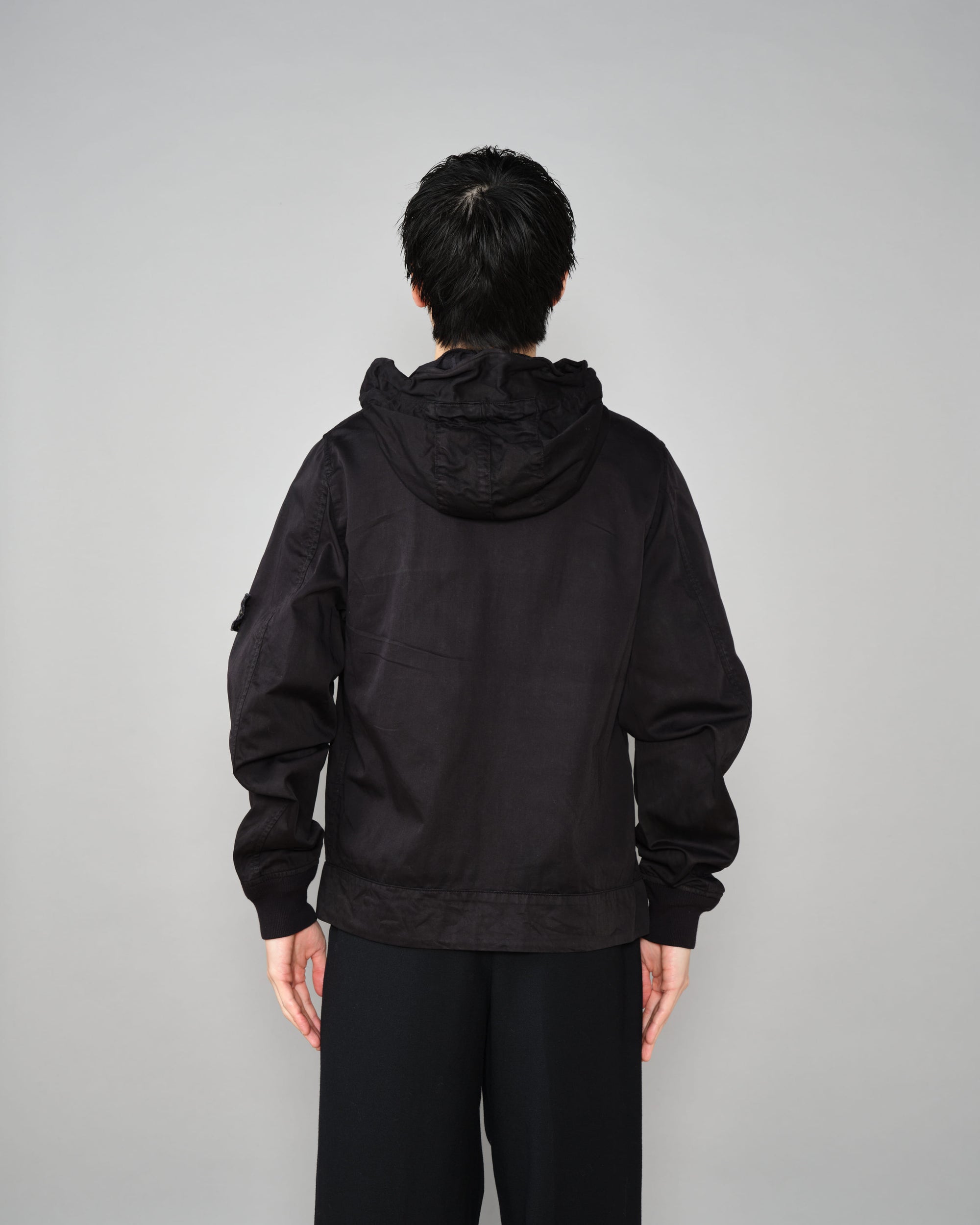 ［06AW］Old STONE ISLAND Garment Dyed Cotton Hooded Short Jacket Size.S "RASO GOMMATO"