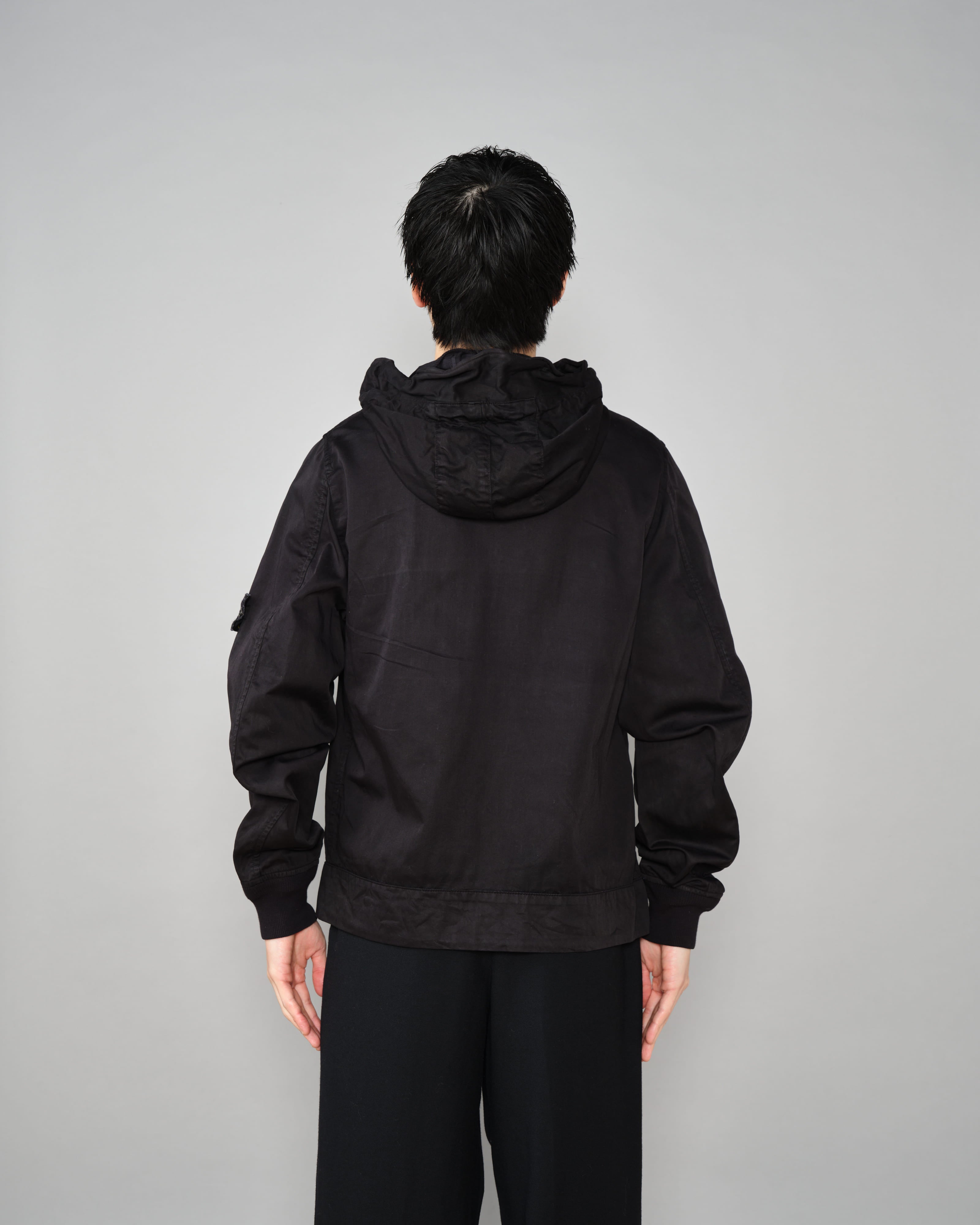 【06AW】เสื้อแจ็คเก็ตตัวสั้นมีฮู้ดผ้าฝ้าย Old STONE ISLAND Size.S "RASO GOMMATO"