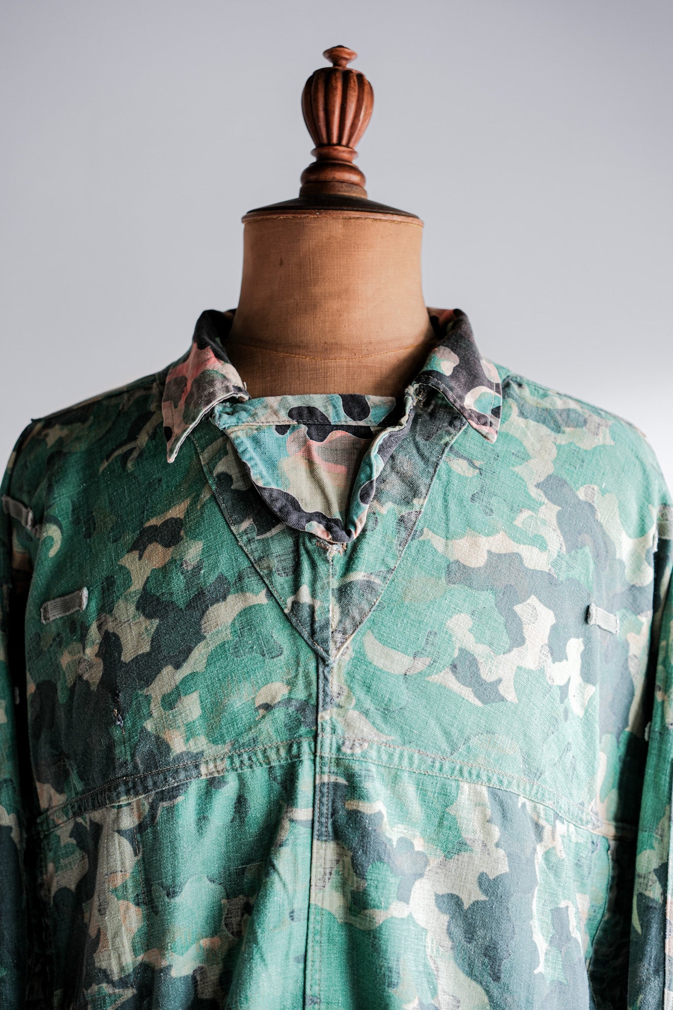 【~50's】Czechoslovakian Army Dubaky Camouflage Reversible Smock