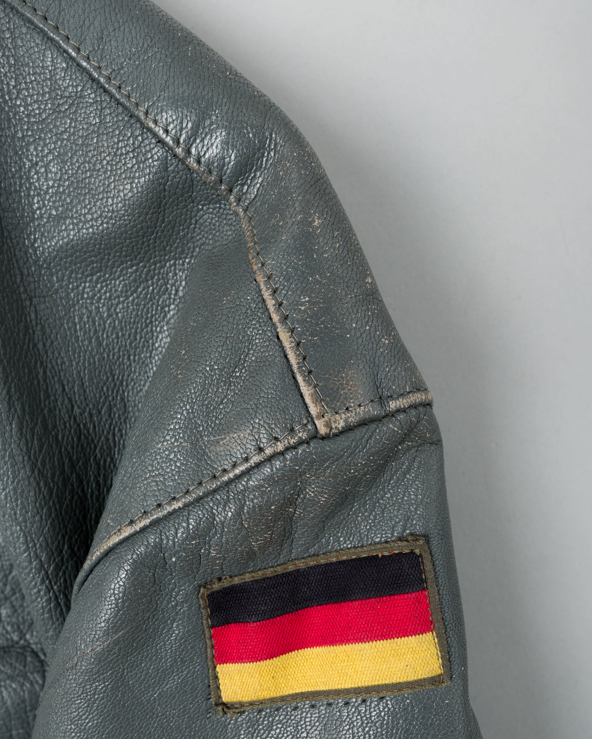 【~80’s】West German Air Force Pilot Leather Jacket Size.182/96