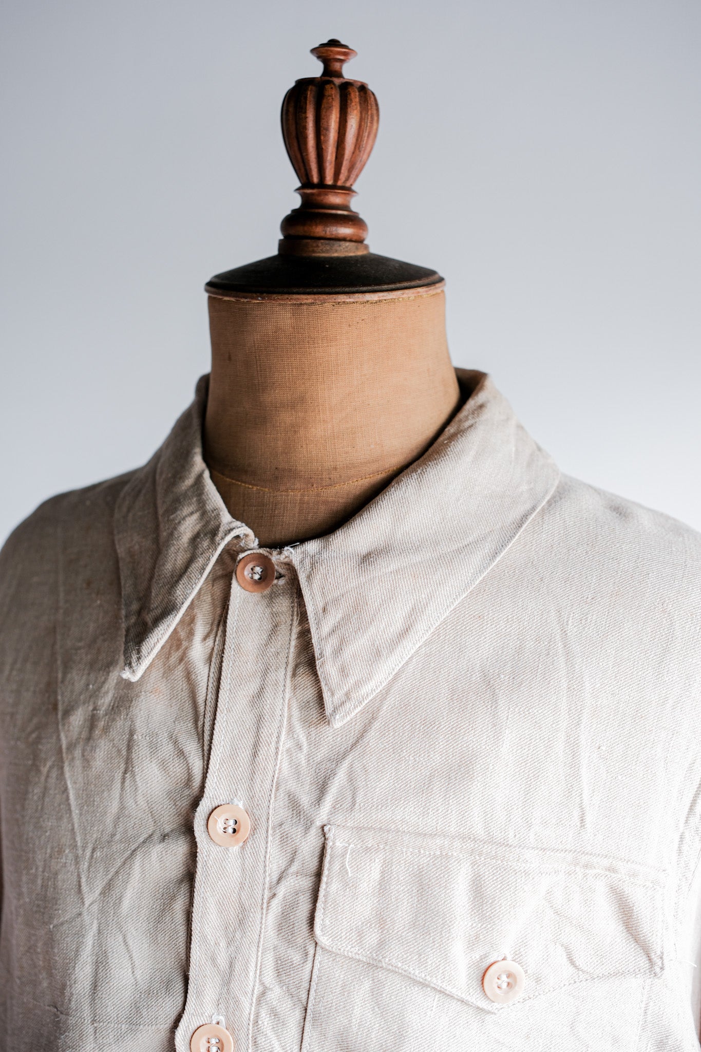 ［~40's］WWⅡ Royal Italian Navy Linen Twill Work Smock Size.2 "Regia Marina"