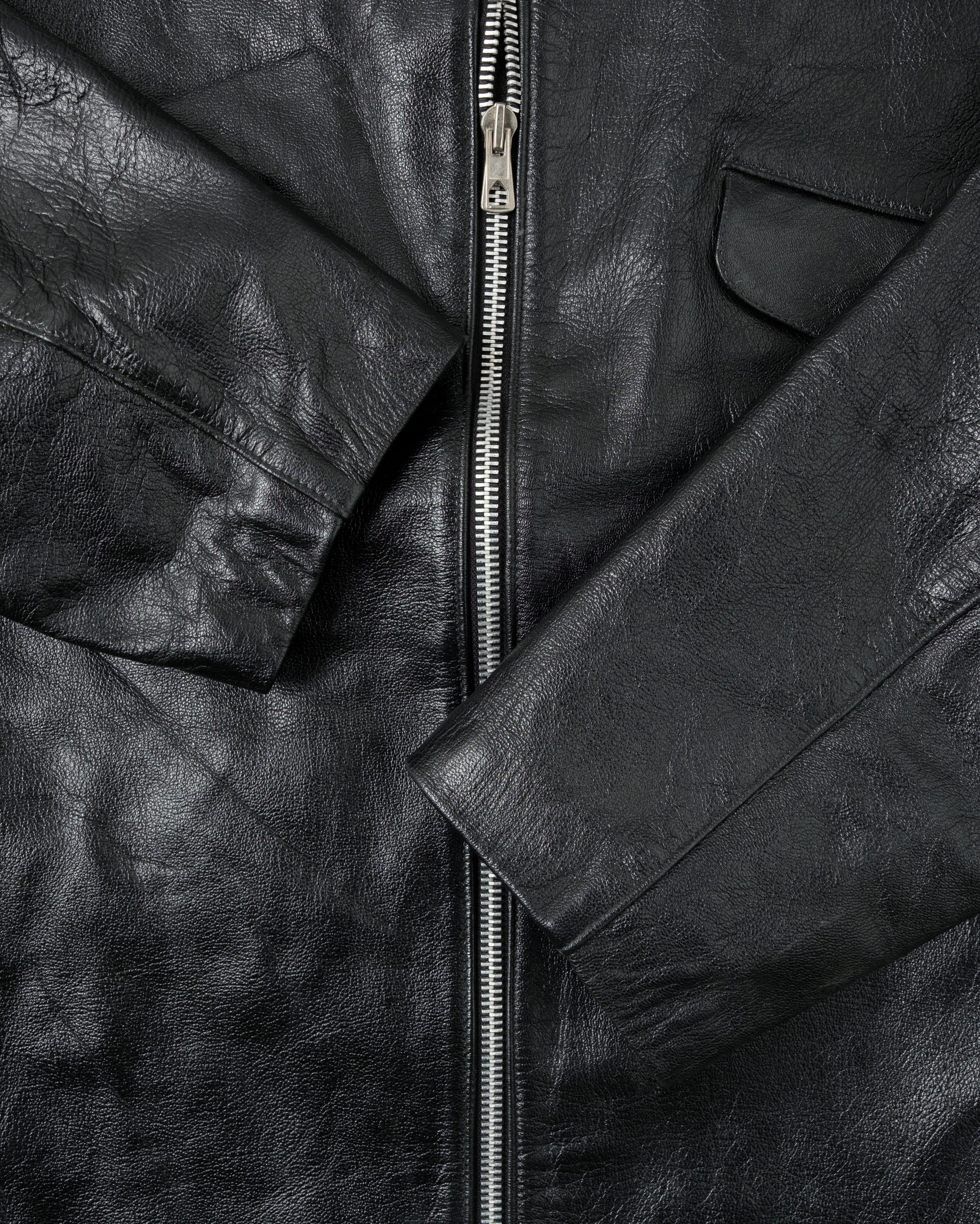 ［~60’s］Italian Army Motorcycle Leather Jacket Size.2