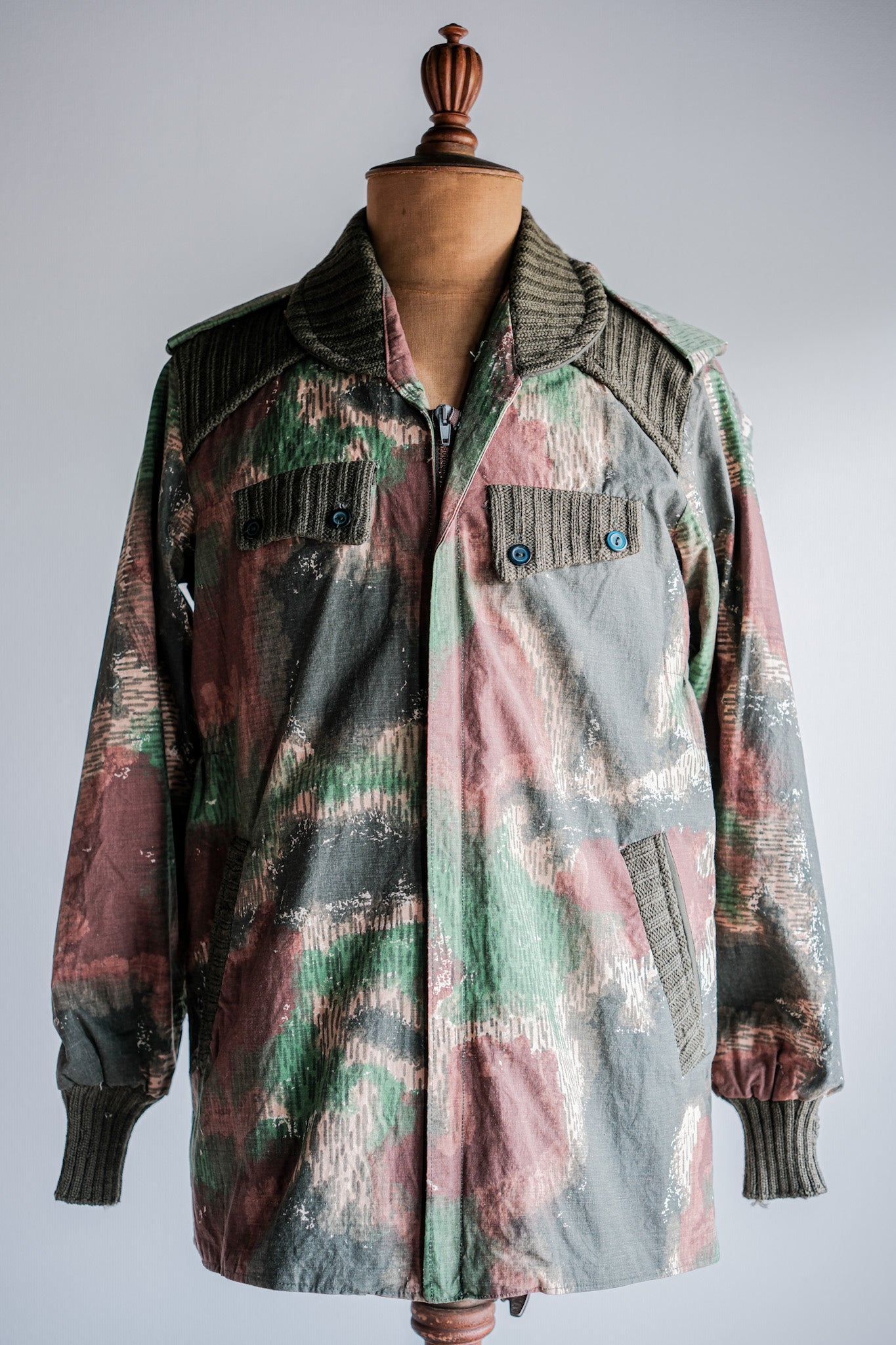 【~60's】Czechoslovakian Air Force Sumpfmuster Pattern Camouflage Paratrooper Jacket "Localmade"