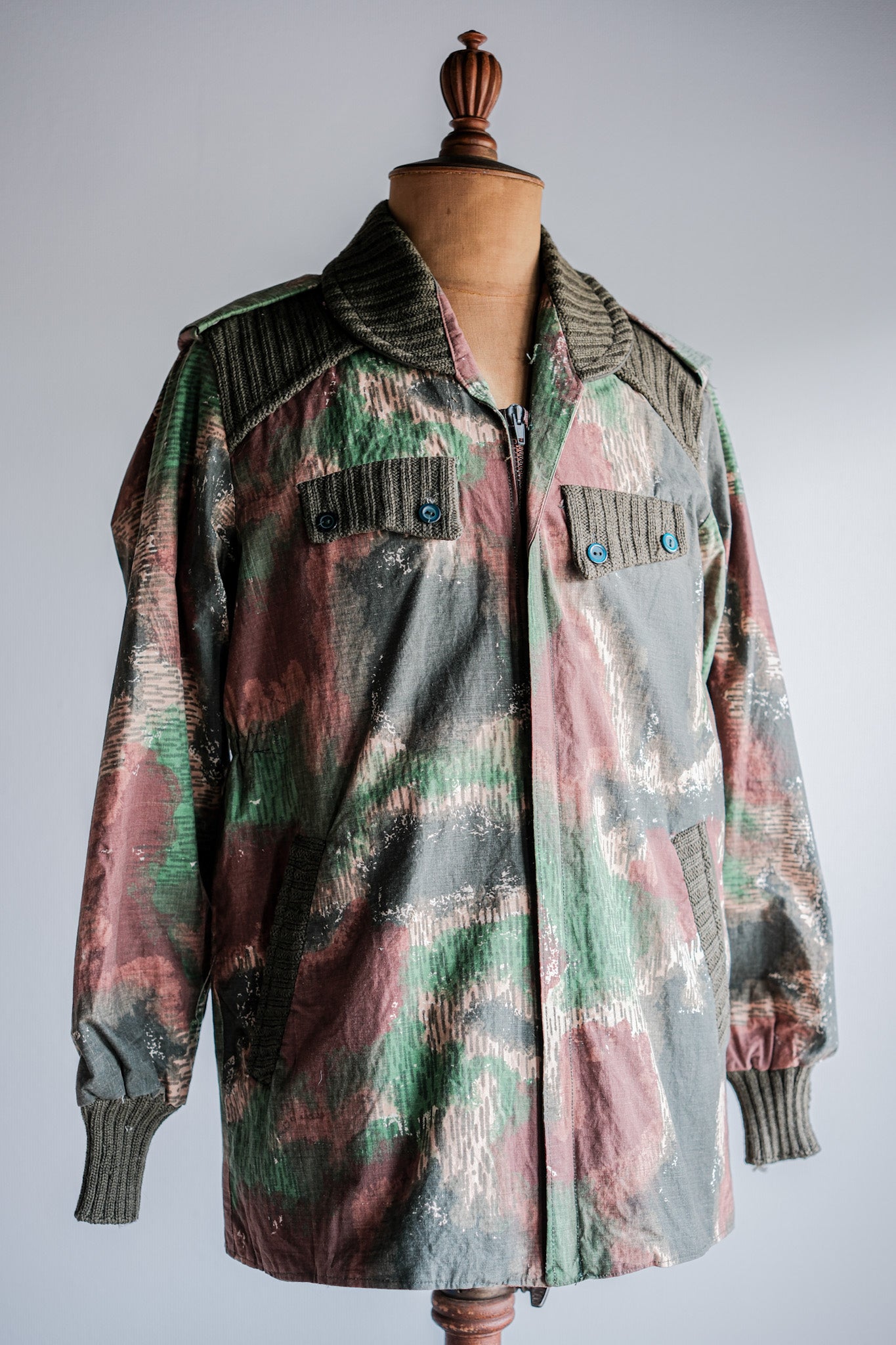 【~60's】Czechoslovakian Air Force Sumpfmuster Pattern Camouflage Paratrooper Jacket "Localmade"